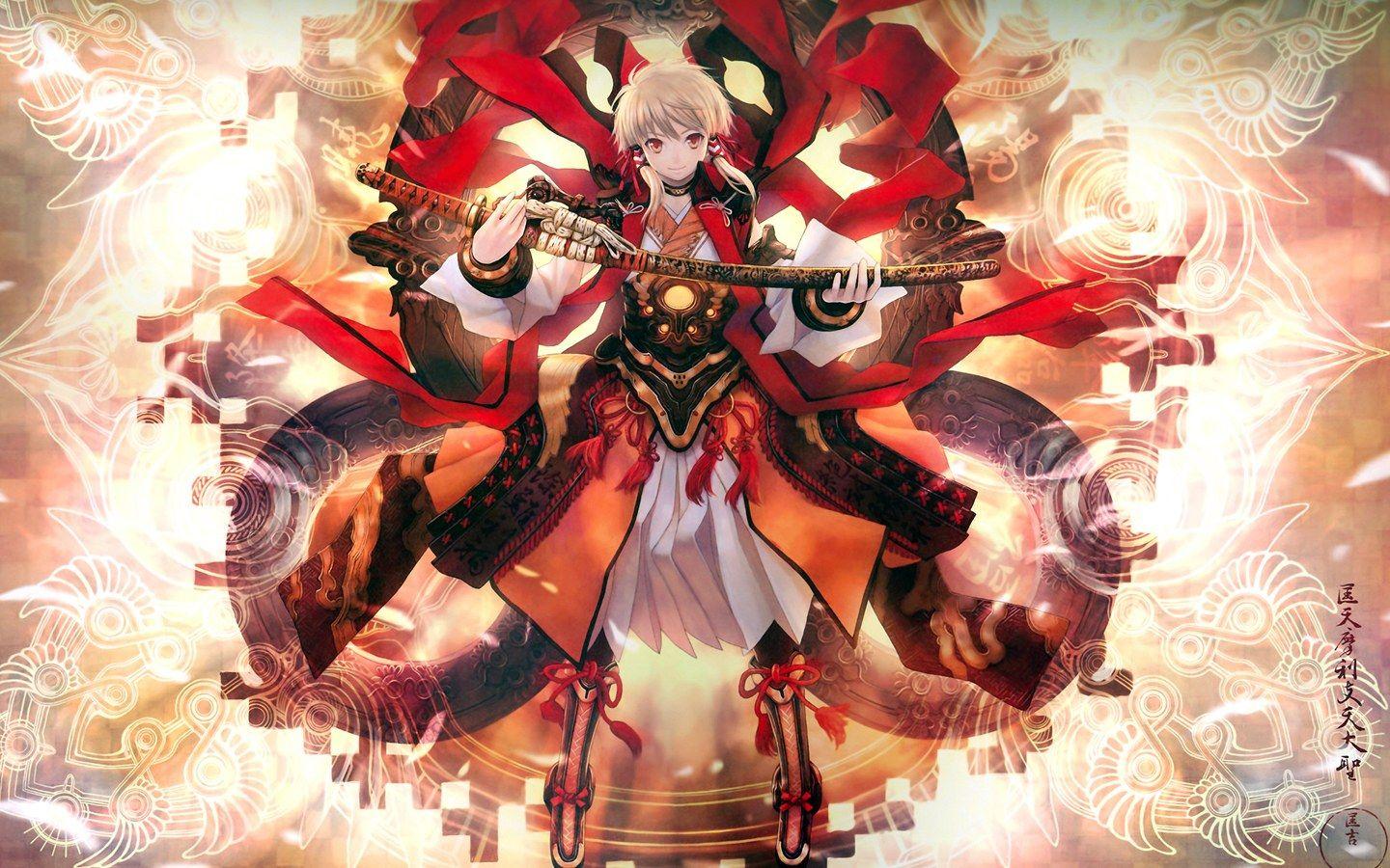 1440x900 Female Samurai Wallpaper
