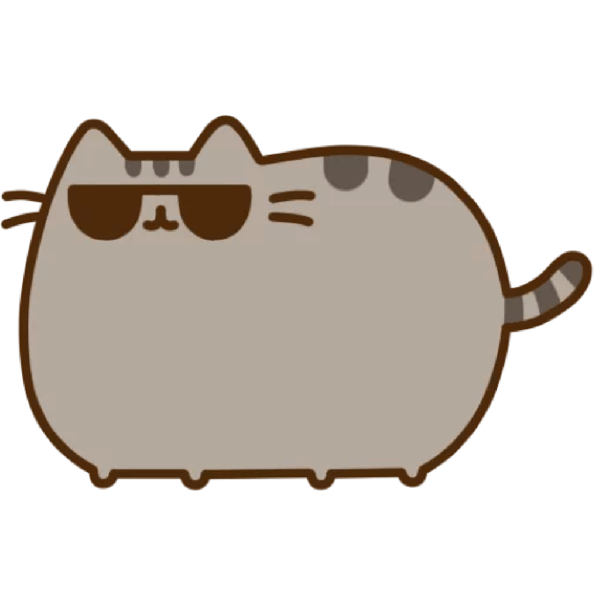 1200x1200 Tricouri si bluze cu Cool pusheen with glasses. Pusheen cute, Pusheen cat, Pusheen stickers