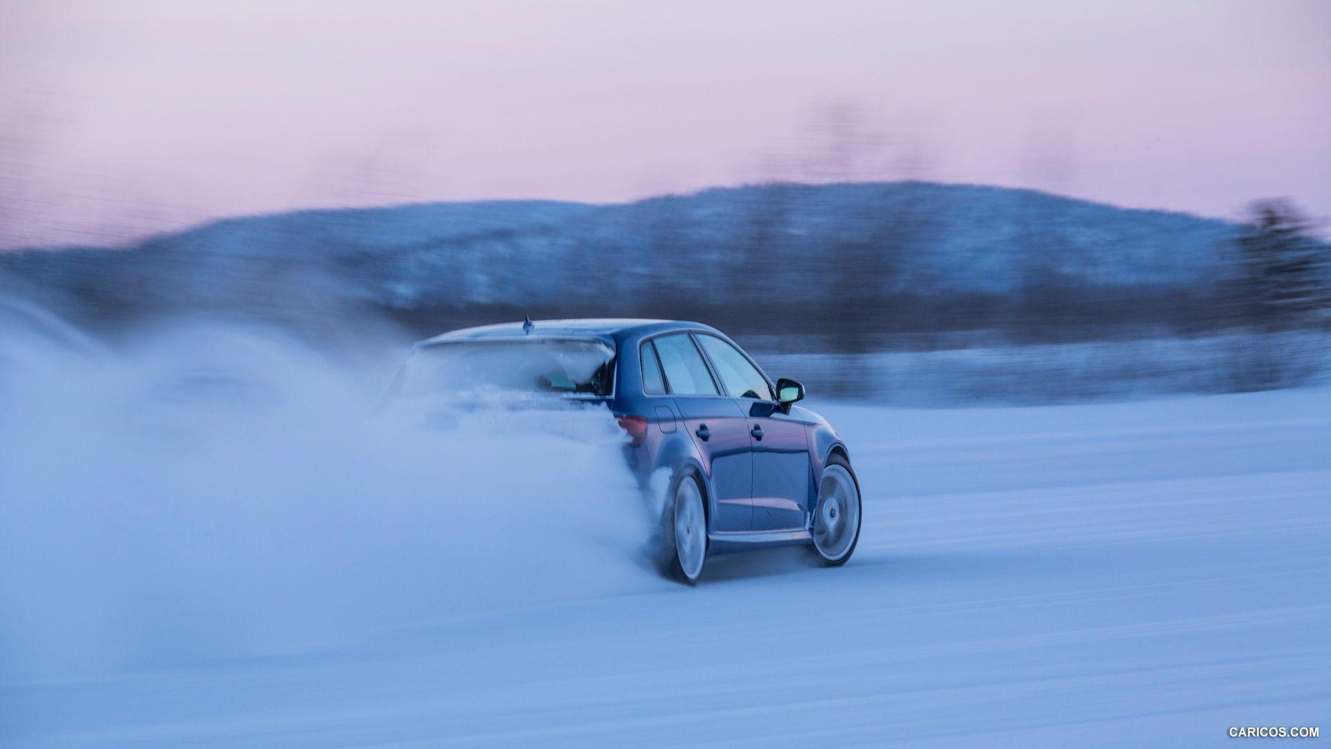 1920x1080 Audi RS3 Sportback (Sepang Blue) In Snow. HD Wallpaper