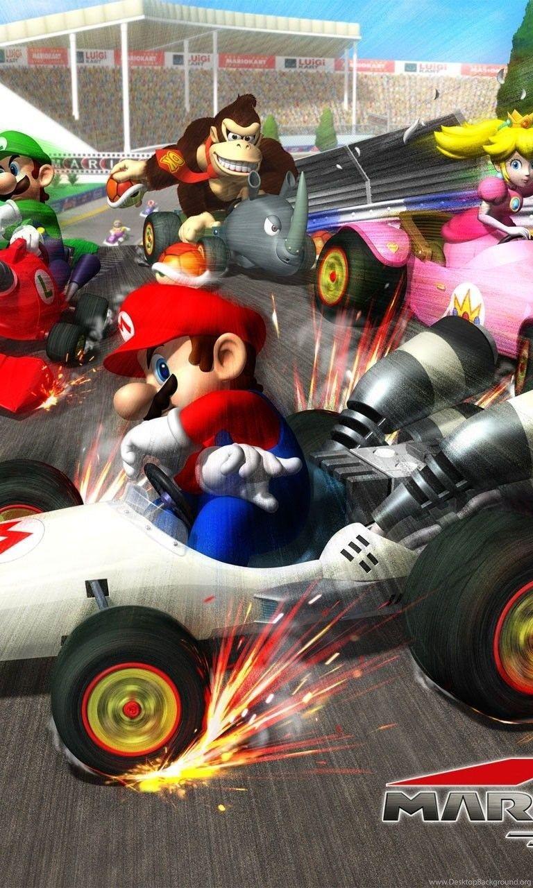 768x1280 Mario Kart Ds HD Wallpaper Desktop Background