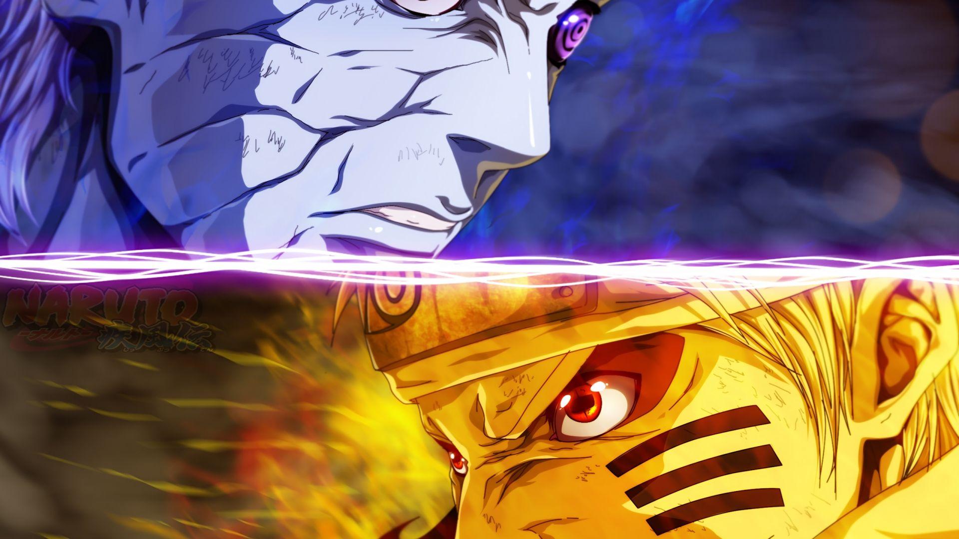 1920x1080 Obito Uchiha vs Naruto Uzumaki Anime Wallpaper 2k Quad HD