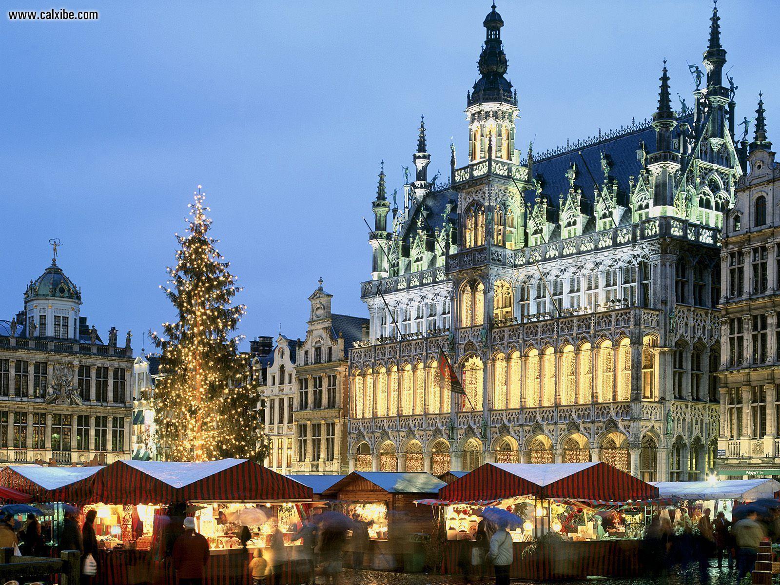 1600x1200 The Grote Markt Grand Place In December Brussels Belgium. Brussels belgium, Belgium, Brussel