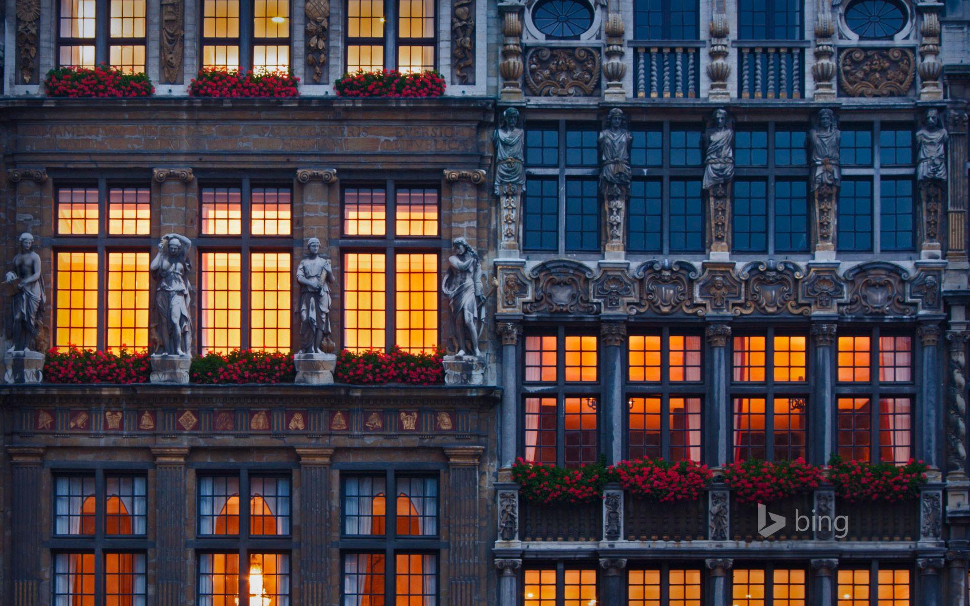 1920x1200 Buildings in the Grand Place, Brussels, Belgium