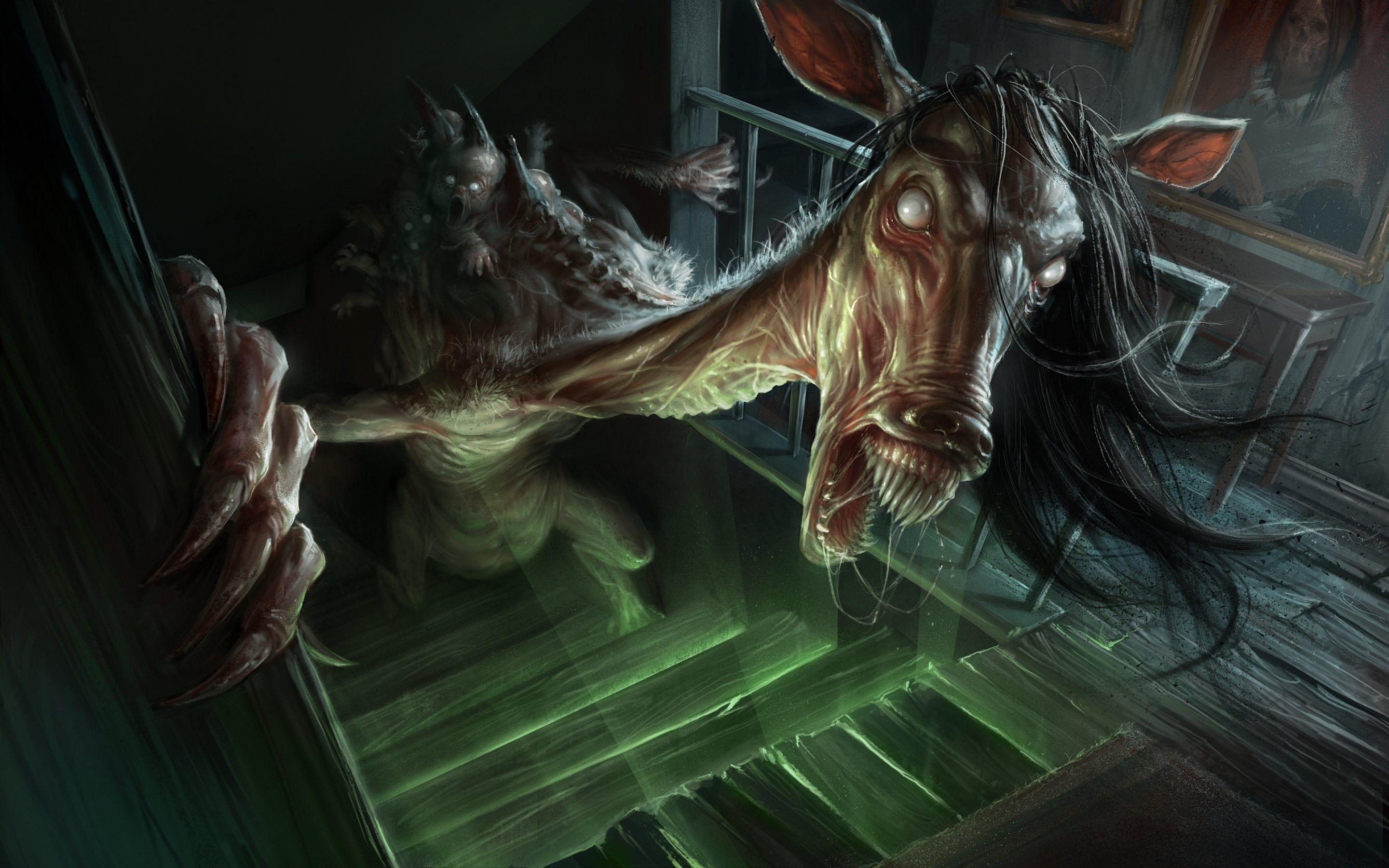 2880x1800 Scary, Spooky, Evil, Creepy, Tablet Background, Digital Image, artworks, dark Cool Image, Peace, Horror