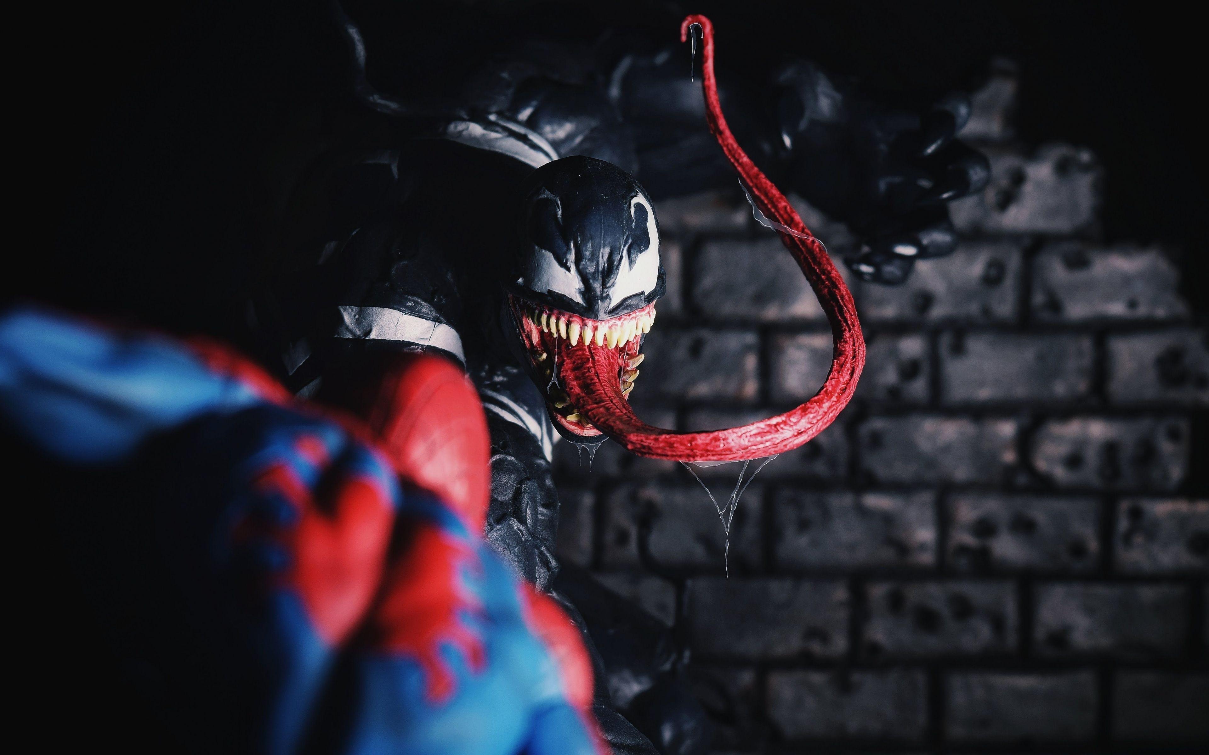 3840x2400 Download 3840x2400 wallpaper venom and spider man, artwork, 4k, ultra HD 16: widescreen, 3840x2400 HD image, background, 9172