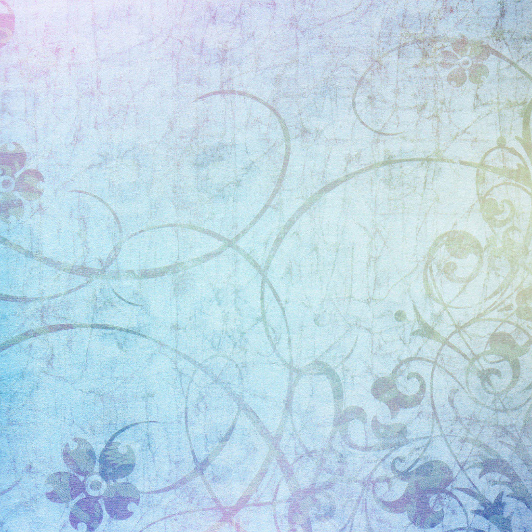 2048x2048 Background Floral Swirls Wallpaper iPhone HD Wallpaper Free