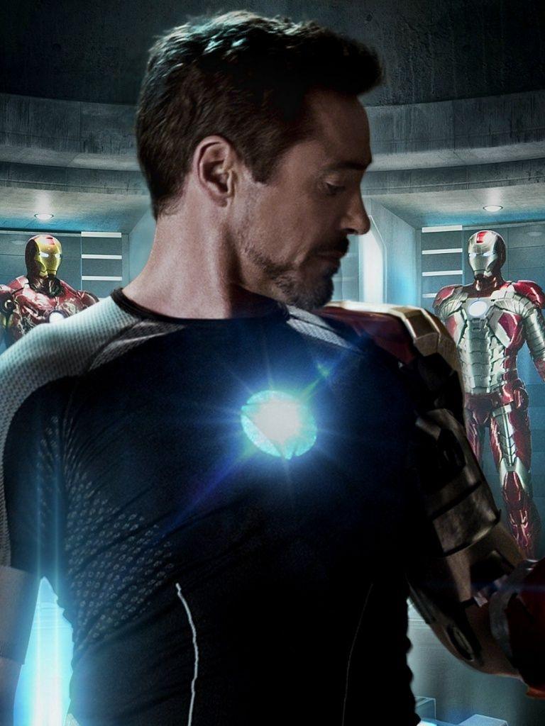 768x1024 Iron Man Tony Stark desktop PC and Mac wallpaper