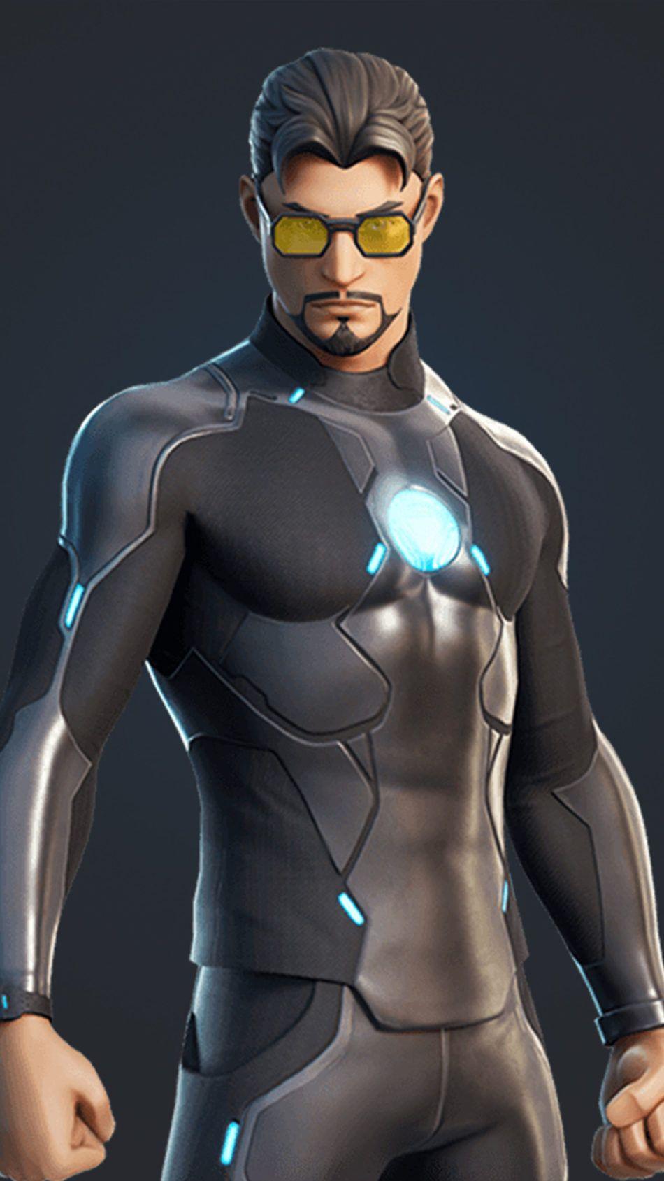 950x1689 Tony Stark Fortnite 4K Ultra HD Mobile Wallpaper