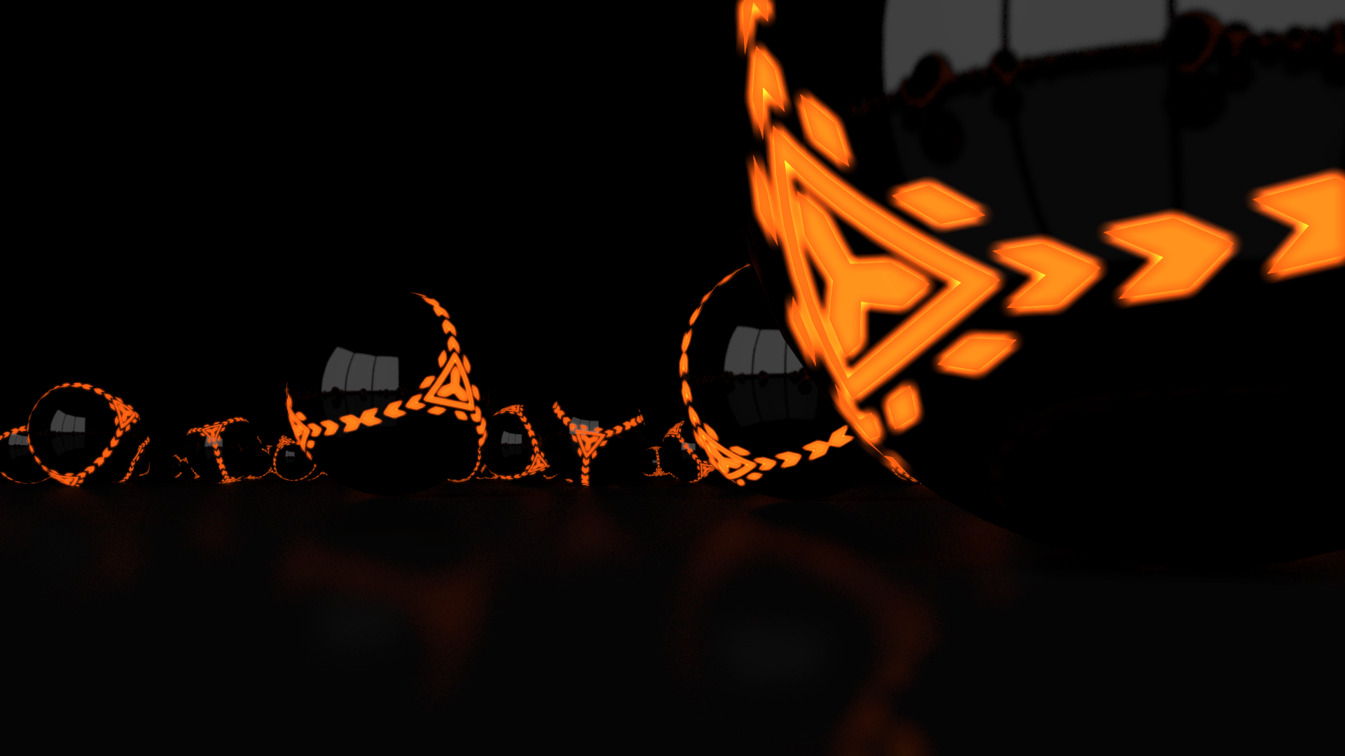 1920x1080 Orange and Black Wallpaper