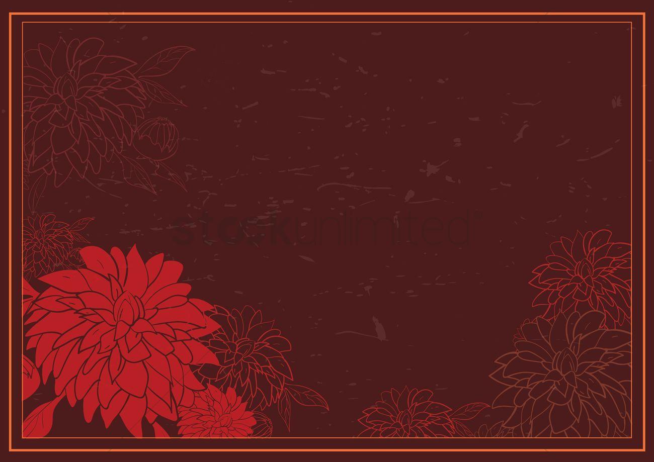 1300x919 Floral grunge background Vector Image .