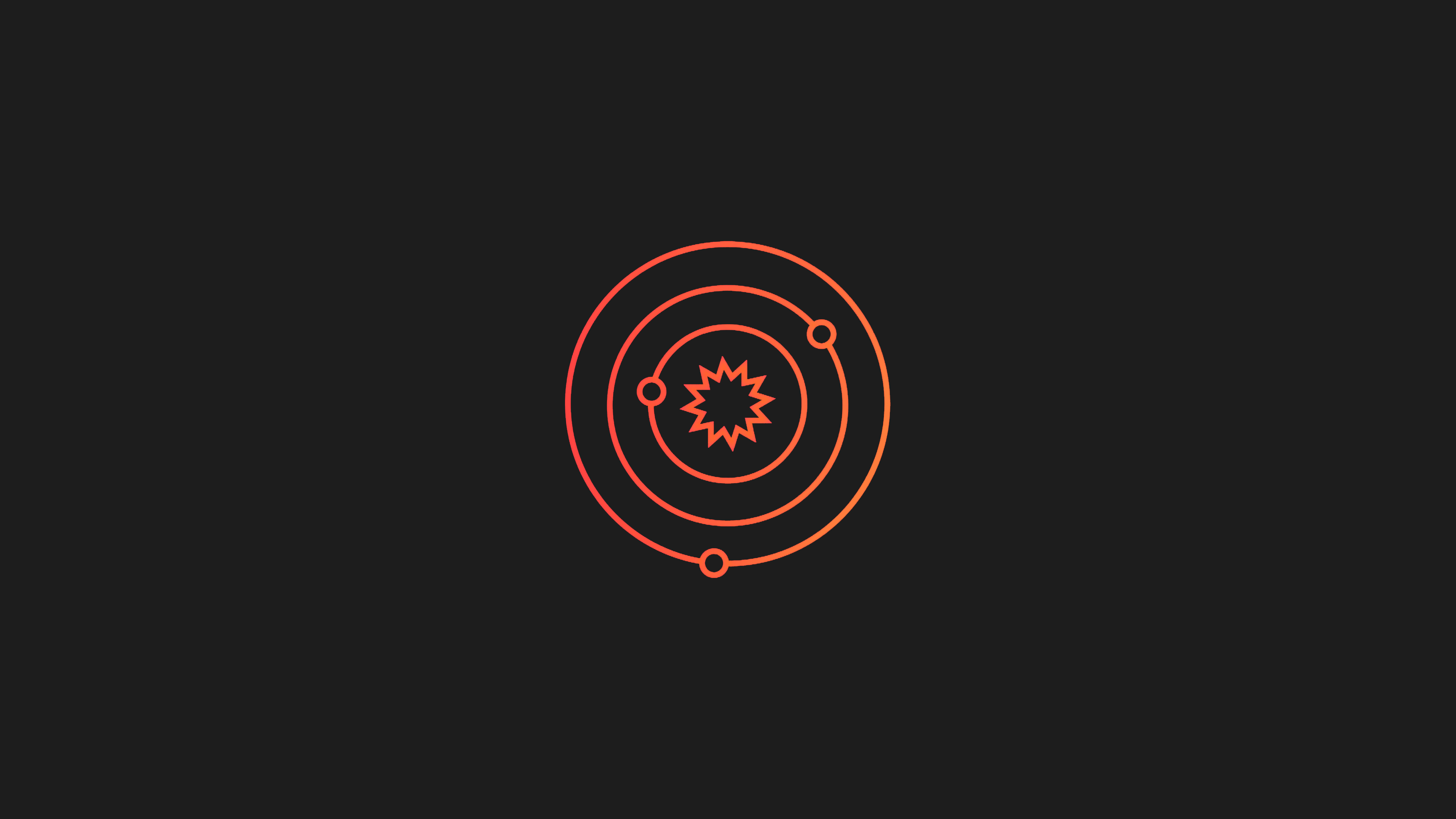 3840x2160 Dark Orange Minimalist Wallpaper