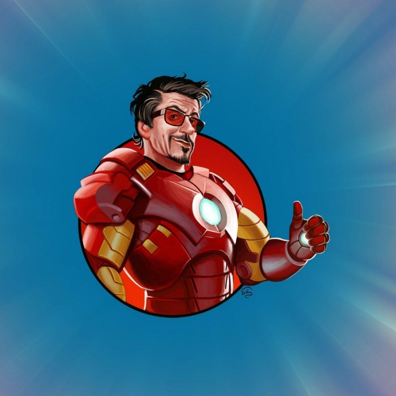 1280x1280 Tony Stark (Iron Man) 4K UHD Wallpaper
