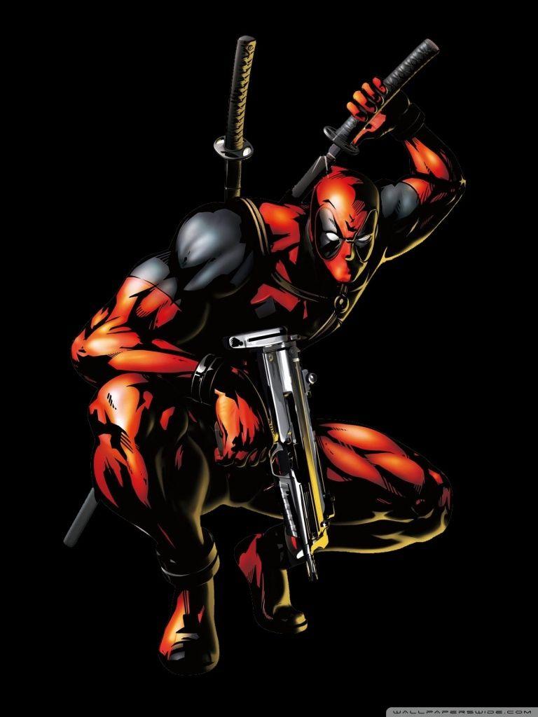 768x1024 Deadpool Cartoon ❤ 4K HD Desktop Wallpaper for 4K Ultra HD TV
