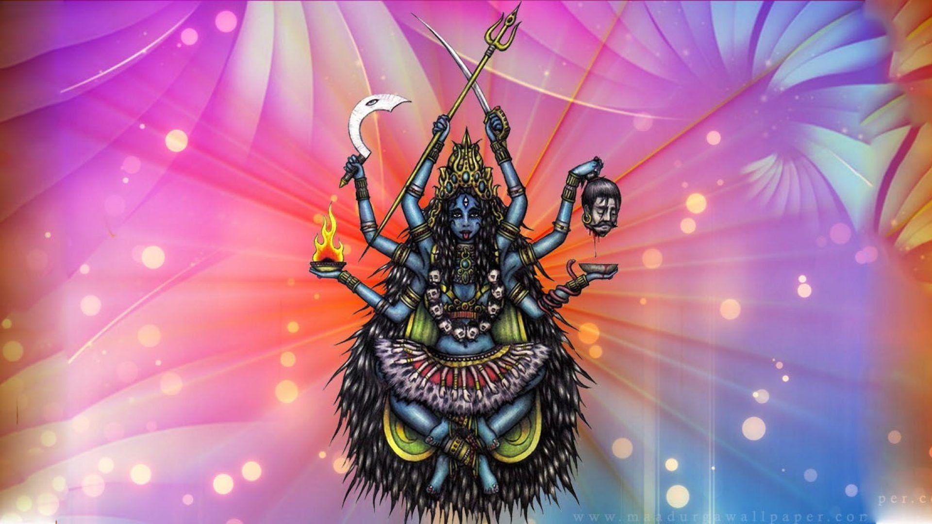 1920x1080 Kali Maa Hình nền 3D.  Các vị thần và nữ thần của đạo Hindu