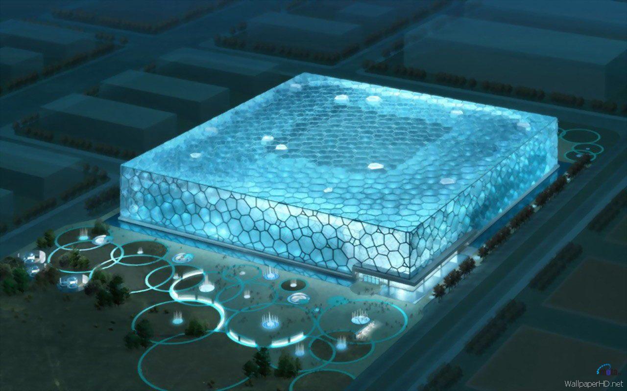 1280x800 Download Wallpaper olympic games beijing water cube, 1280x Beijing National Aquatics Center