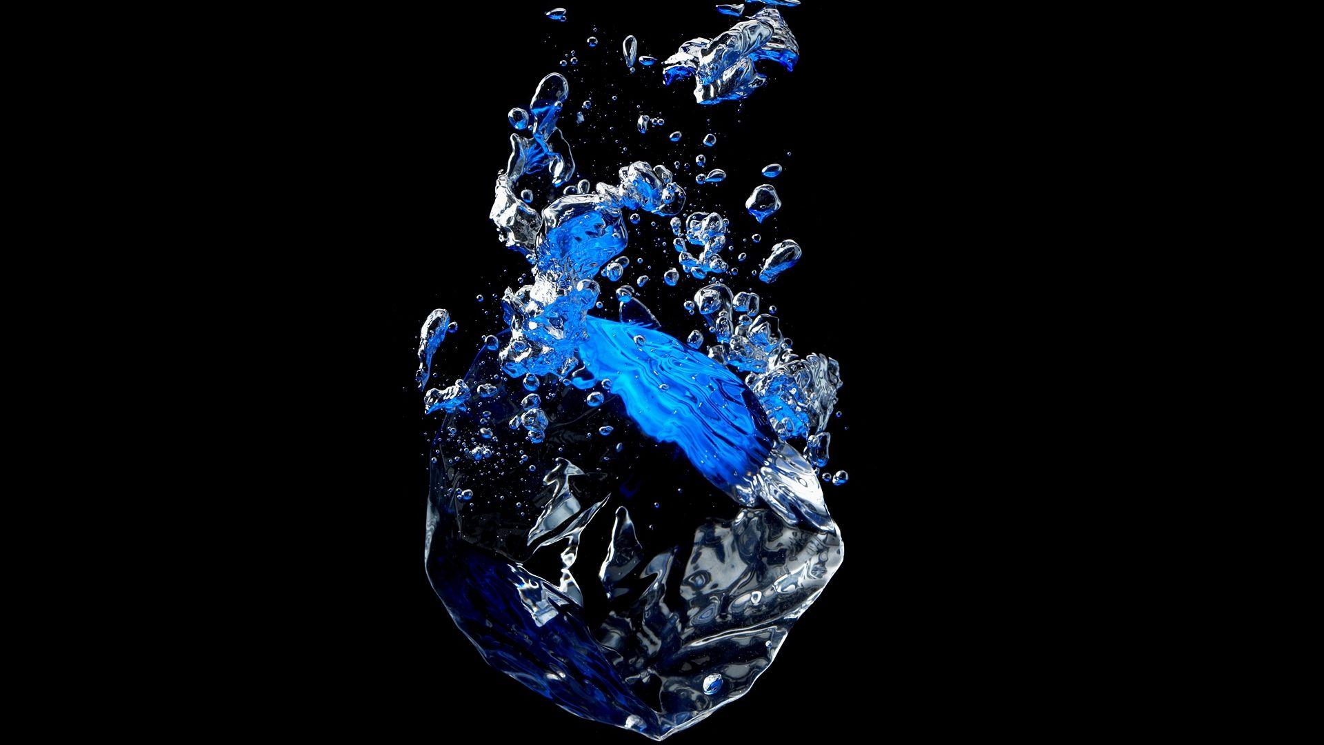 1920x1080 Free download Ice cube falling into water against a black background [1920x1200] for your Desktop, Mobile & Tablet. Explore Ice Cube Wallpaper. Ice Wallpaper HD, 3D Cubes Wallpaper, Rubik