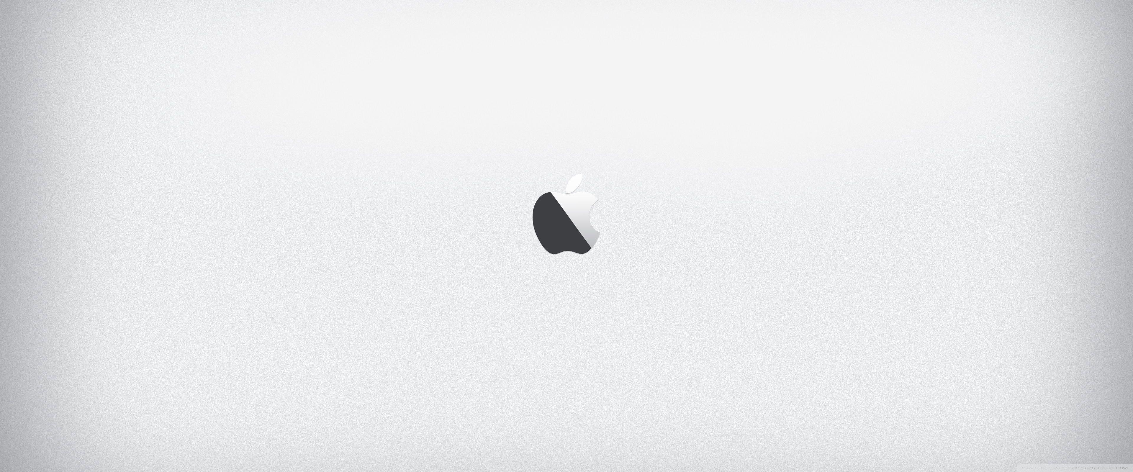 3840x1600 Download Apple Silver UltraHD Wallpaper