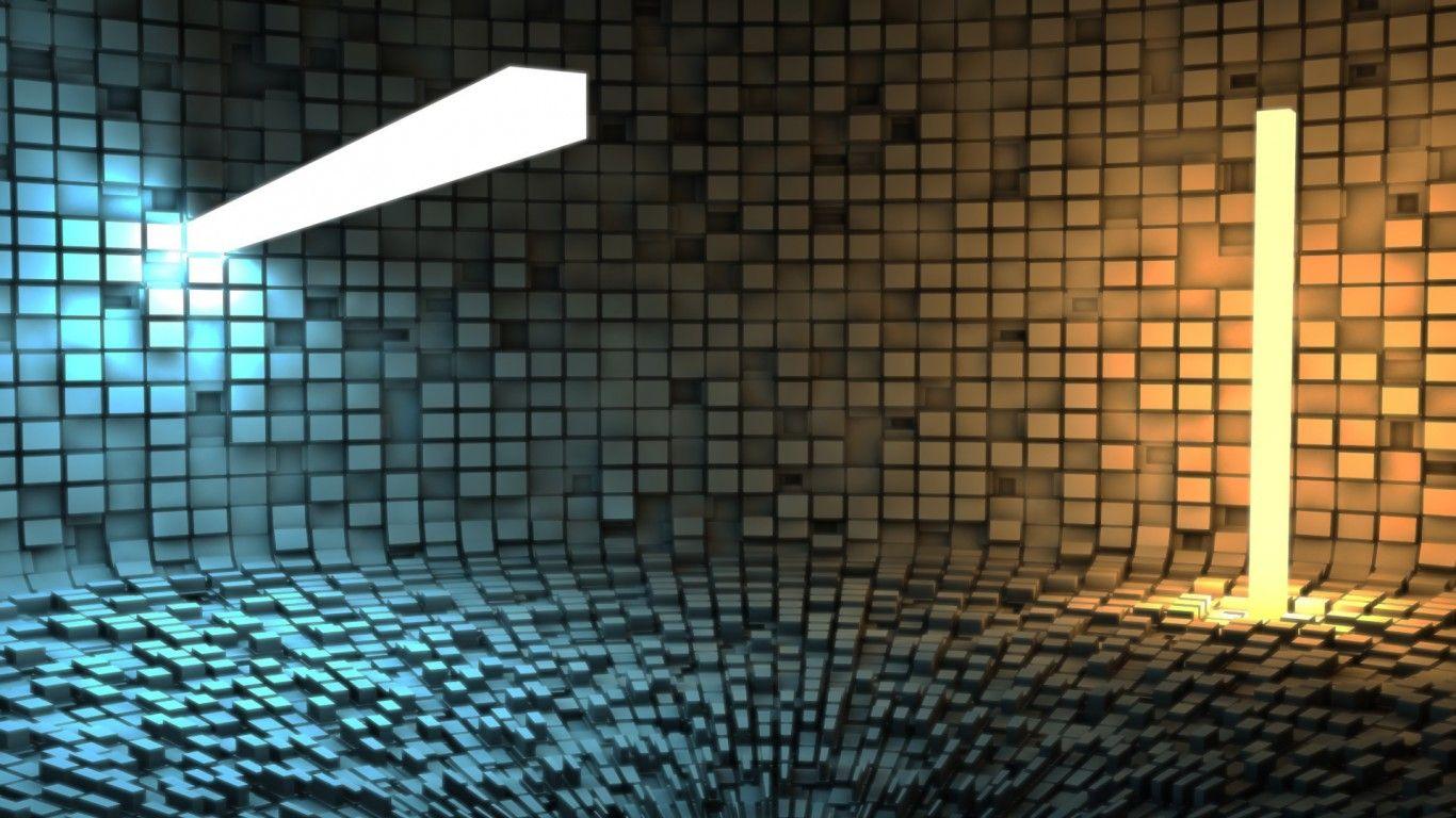 1366x768 Abstract Cube City HD Jootix 229344 Wallpaper wallpaper