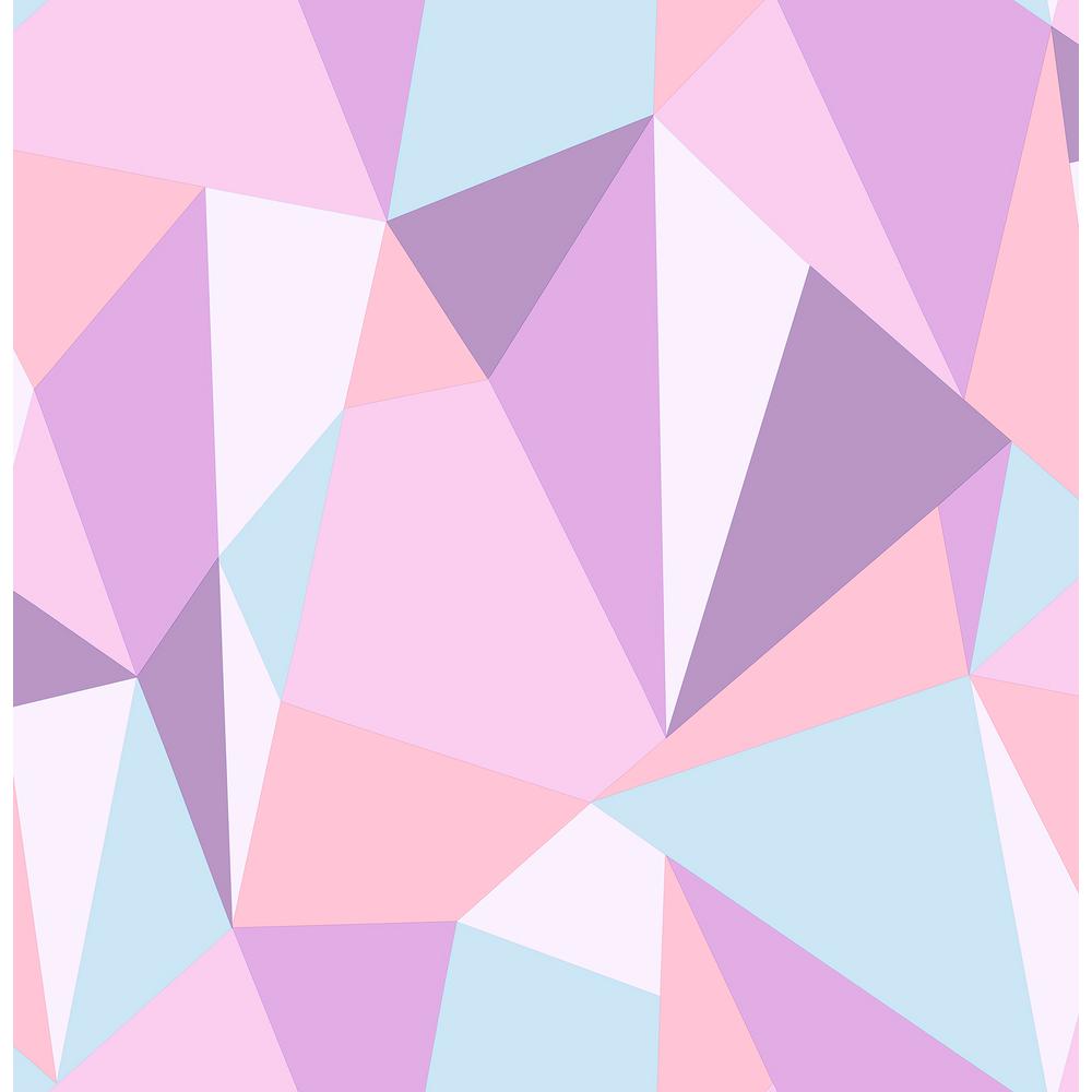 1000x1000 Brewster Kline Purple Facet Sample Purple Wallpaper Sample HN002623SAM Home Depot