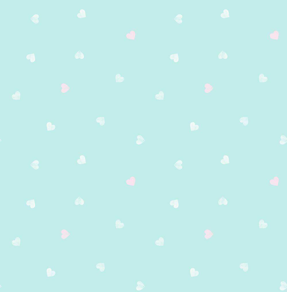 1000x1018 BLUE PINK WHITE LOVE HEARTS GIRLS CHILDRENS KIDS NURSERY BABY WALLPAPER DL21116