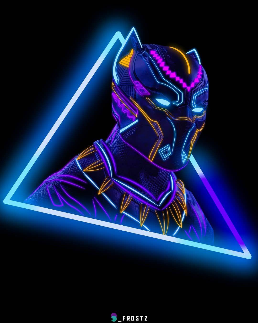 Black Panther Neon Wallpapers - Top Free Black Panther Neon Backgrounds