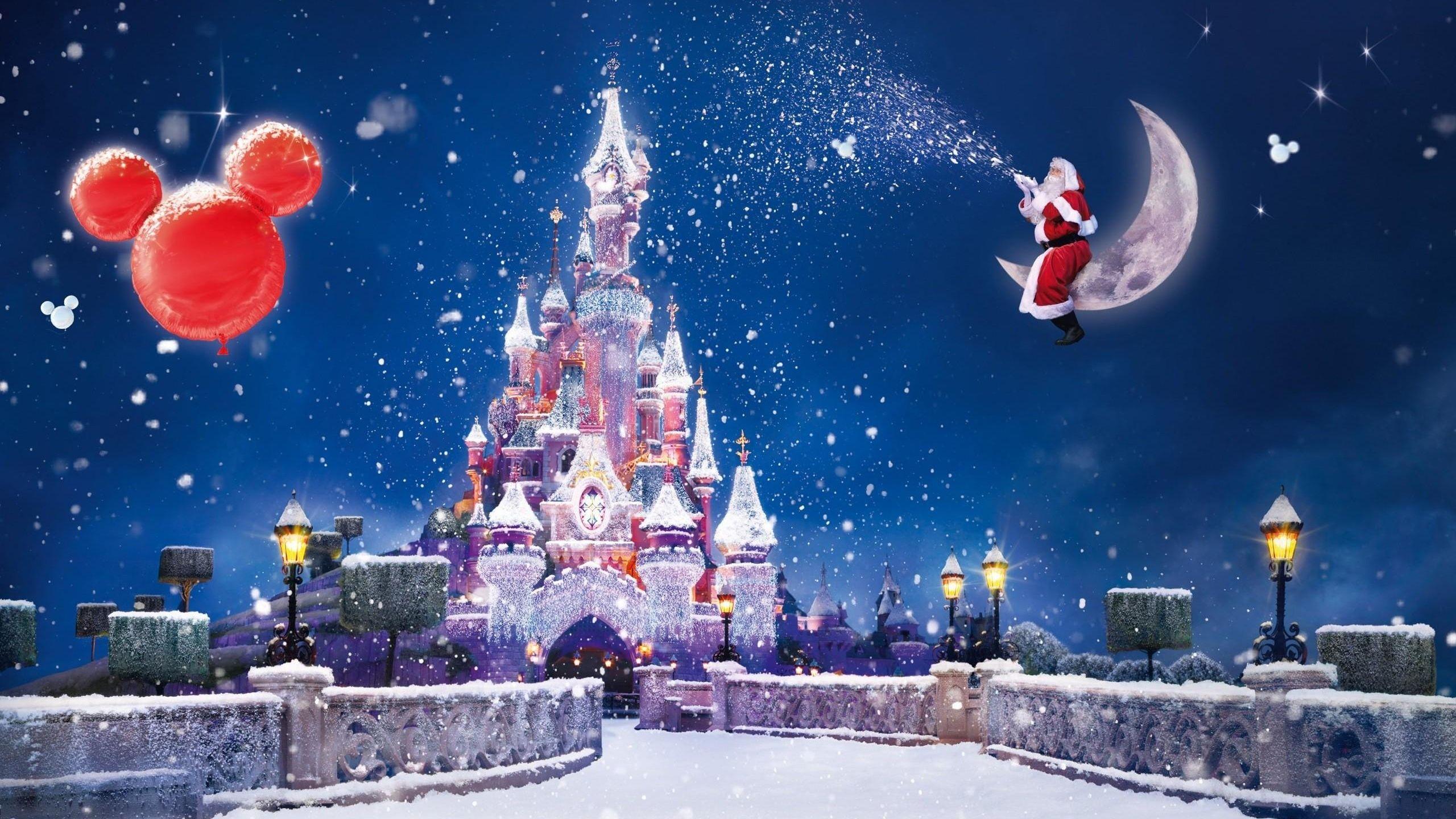 2560x1440 santa claus, magic, moon 1440P Resolution Wallpaper, HD Holidays 4K Wallpaper, Image, Photo and Background