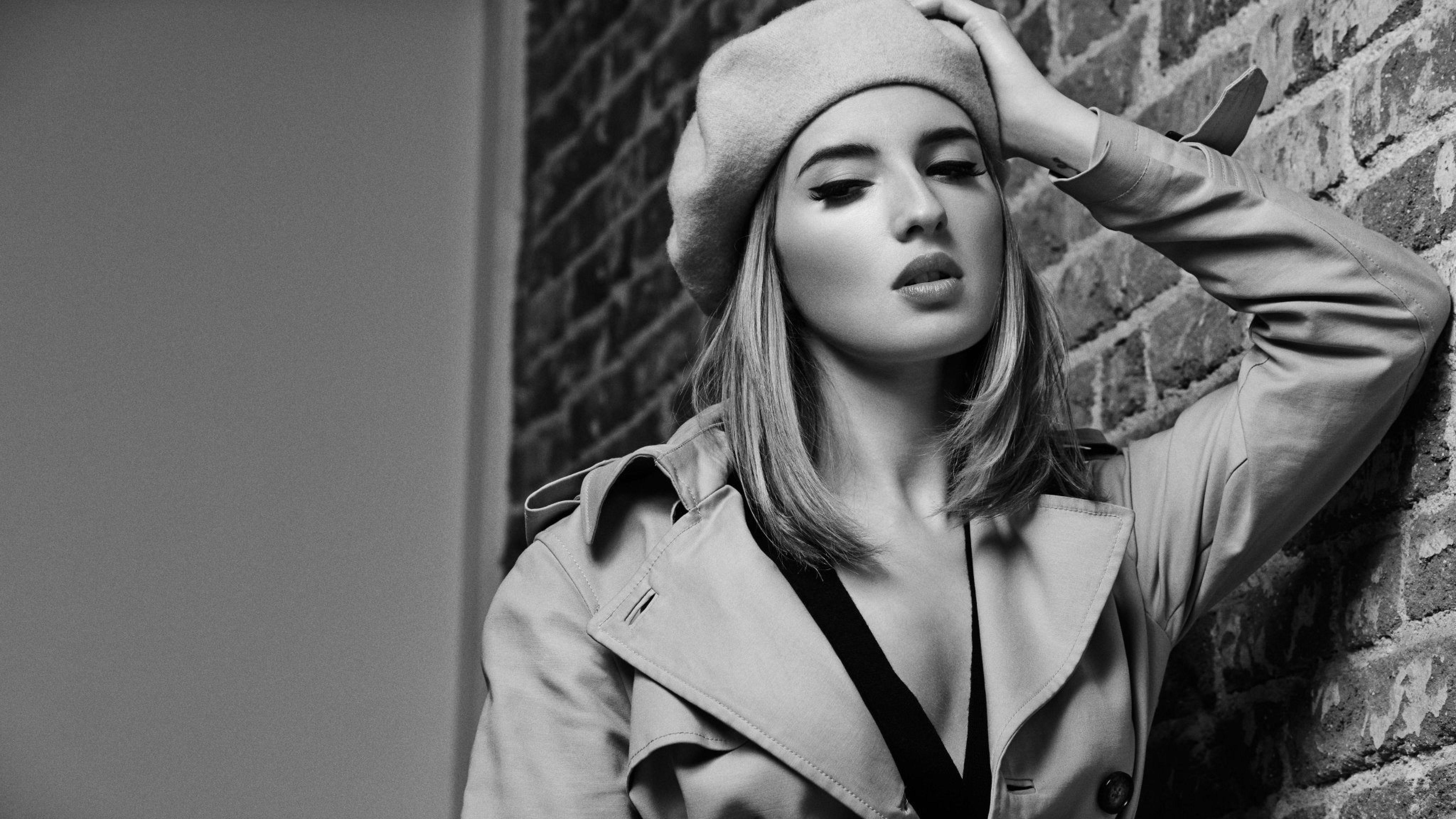 5120x2880 Maria Valverde Monochrome 5K Wallpaper, HD Celebrities 4K Wallpaper, Image, Photo and Background