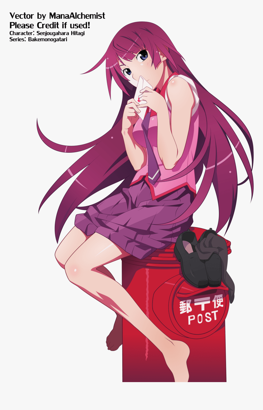 860x1337 Transparent Hitagi Senjougahara Png Wallpaper For Phone, Png Download, Transparent Png Image
