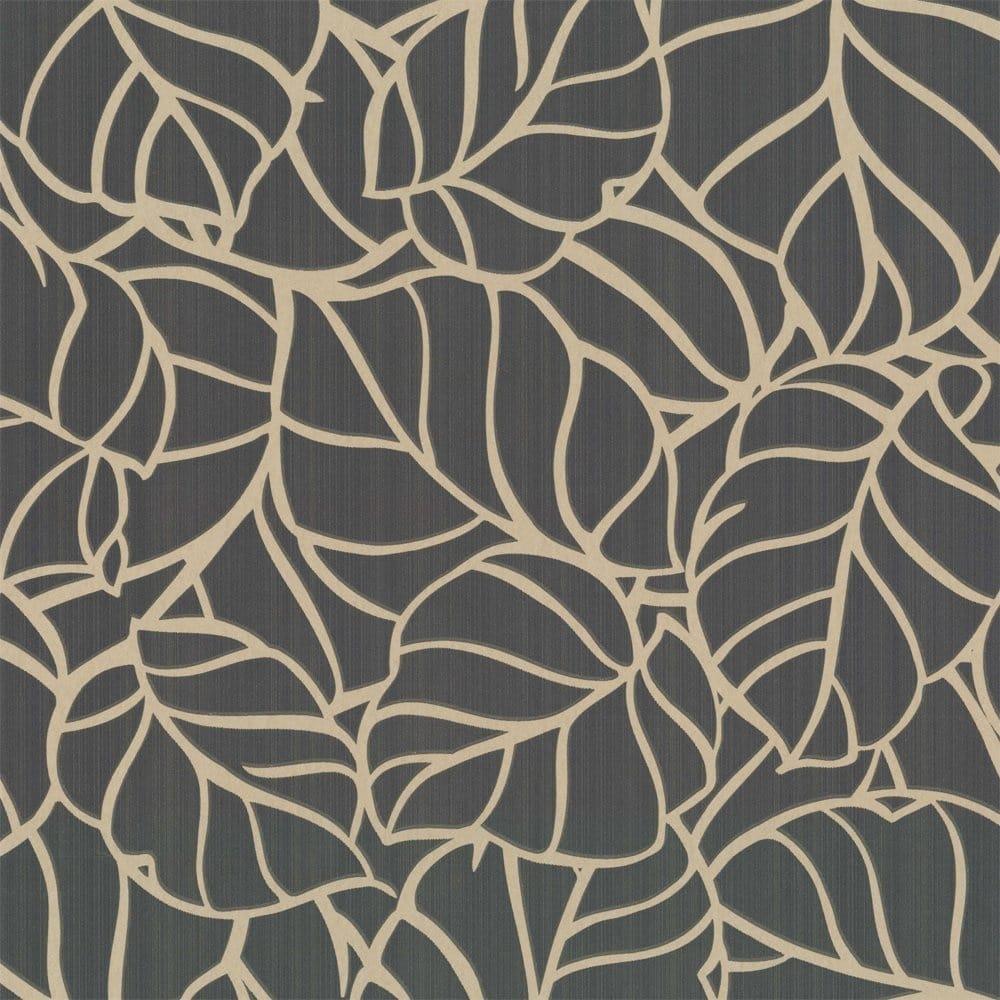 1000x1000 Buy Graham and Brown Vine Wallpaper Charcoal / Gold