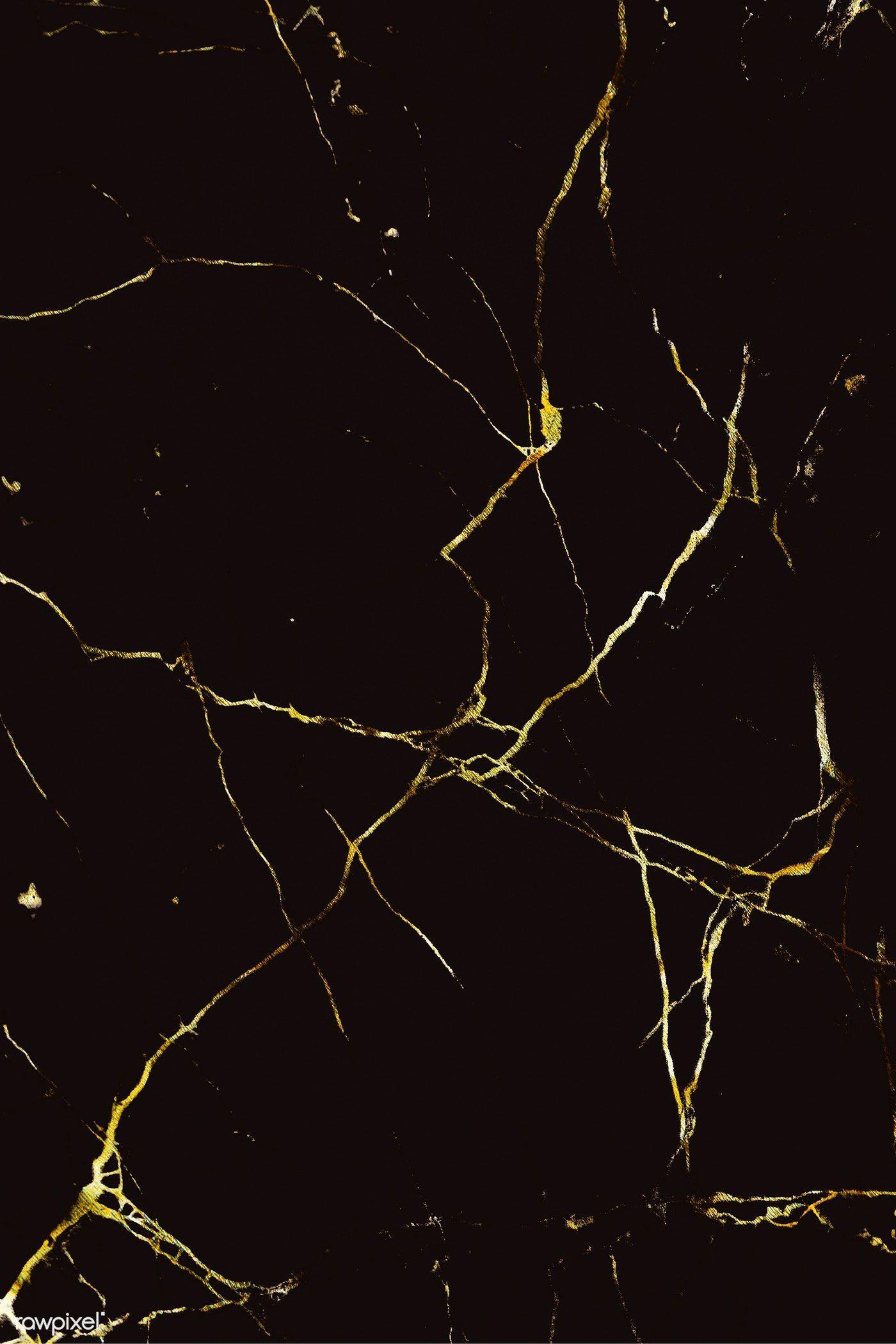 1400x2100 Download premium illustration of Black marble with gold lines textured. Black and gold marble, Black marble background, Black marble