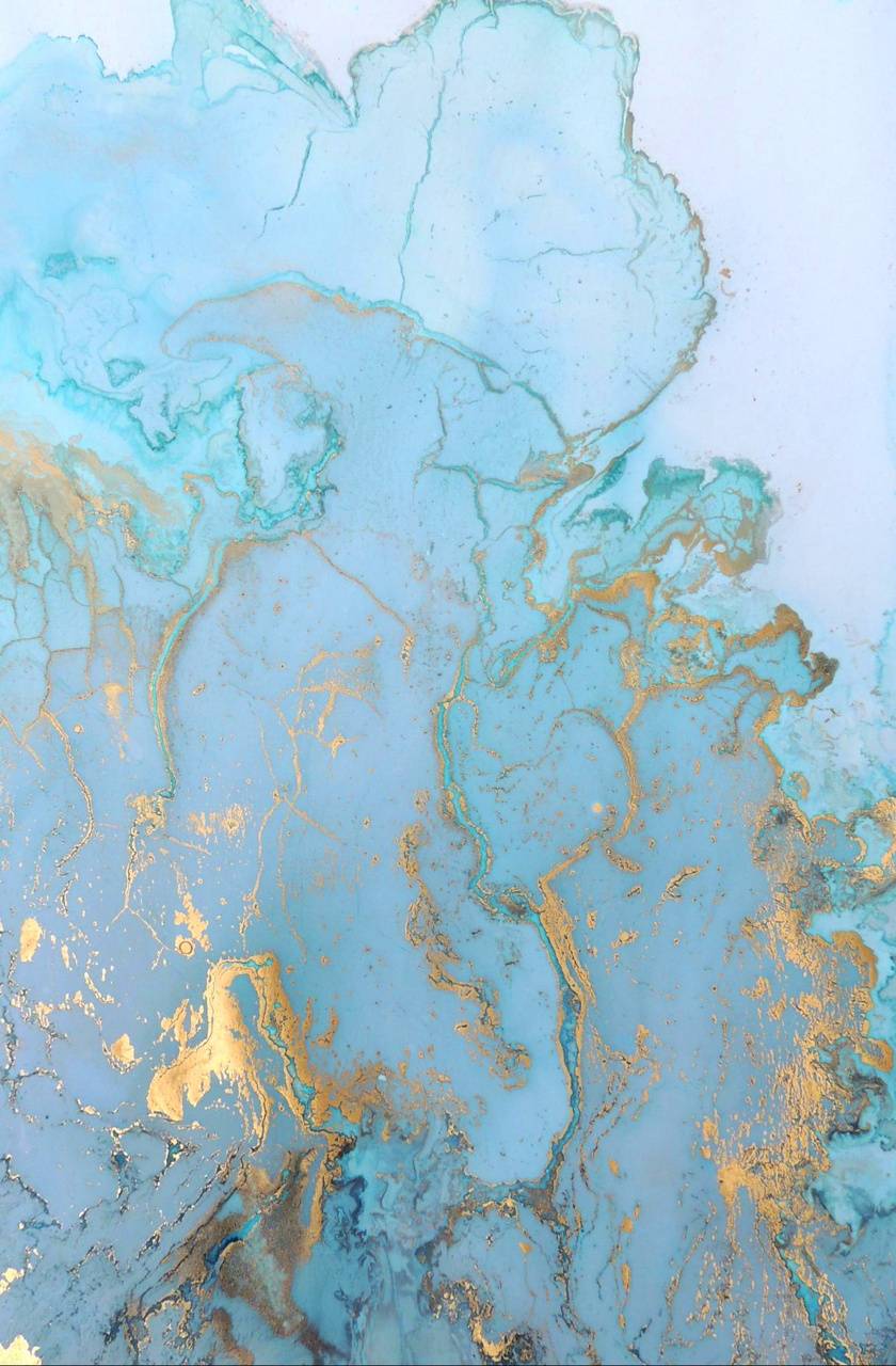 840x1280 Green Marble Gold wallpaper