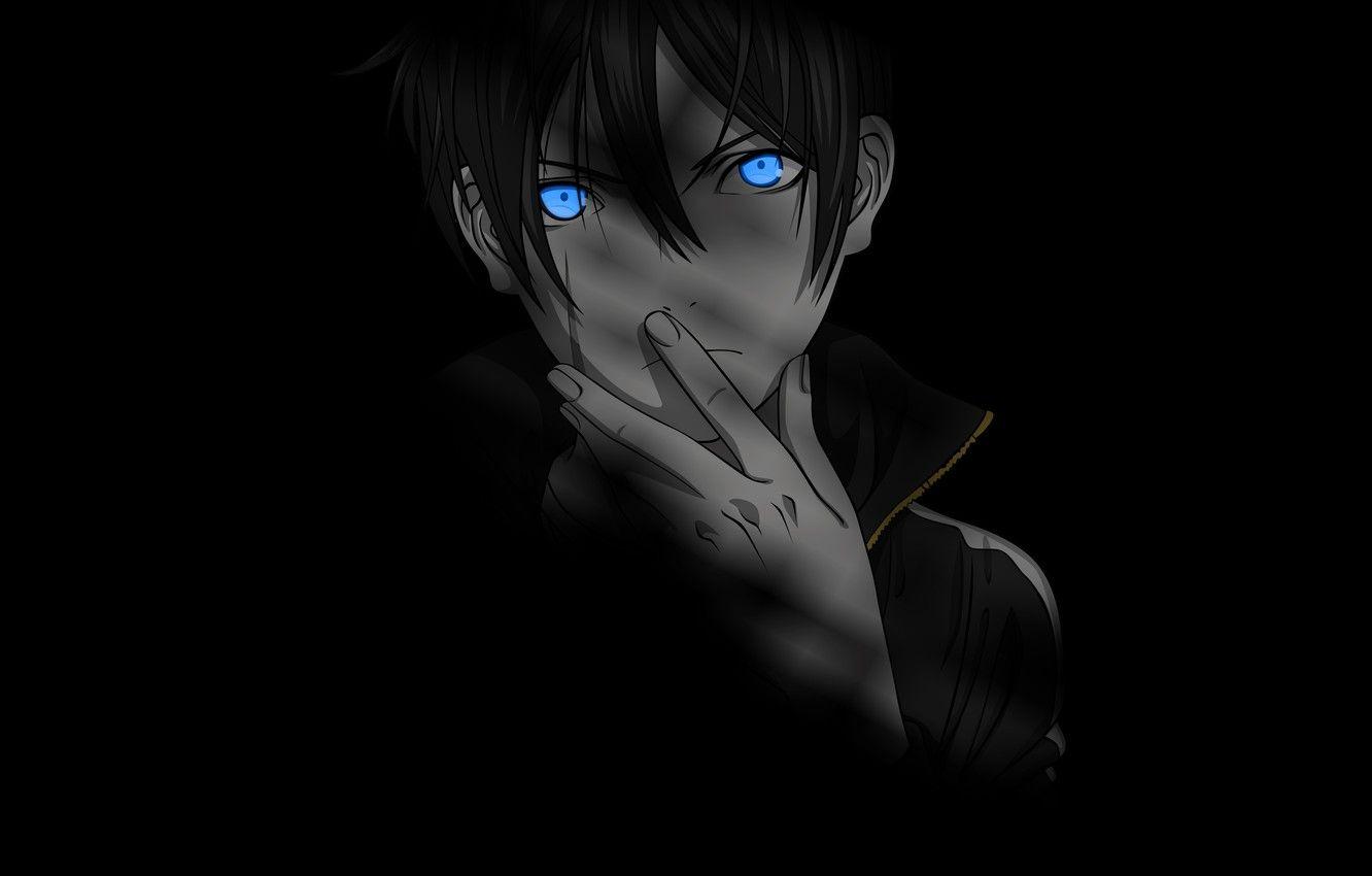 1332x850 Wallpaper look, night, hand, shadow, guy, A Homeless God, Noragami, Yato image for desktop, section сёнэн