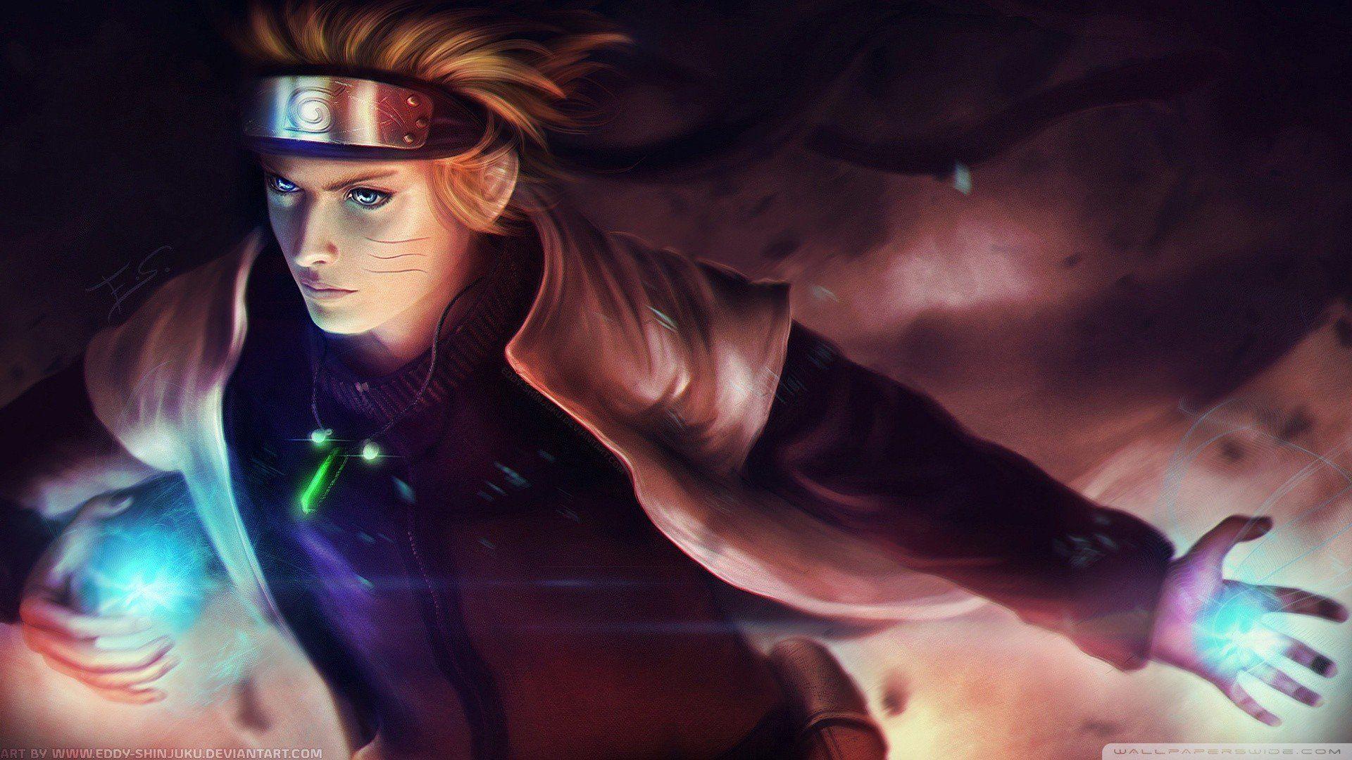 1920x1080 blonde, Blue eyes, Anime, Naruto Shippuuden, Uzumaki Naruto, Fan art, Hokage Wallpaper HD / Desktop and Mobile Background