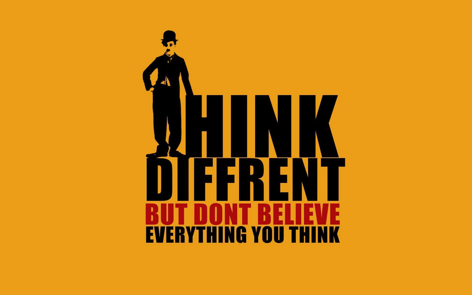 1920x1200 Think different. /. Good life quotes, Thought wallpaper, Life quotes
