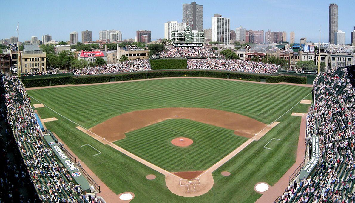 1190x680 Wrigley Field Wallpaper Pc Ballpark Background Field HD Wallpaper