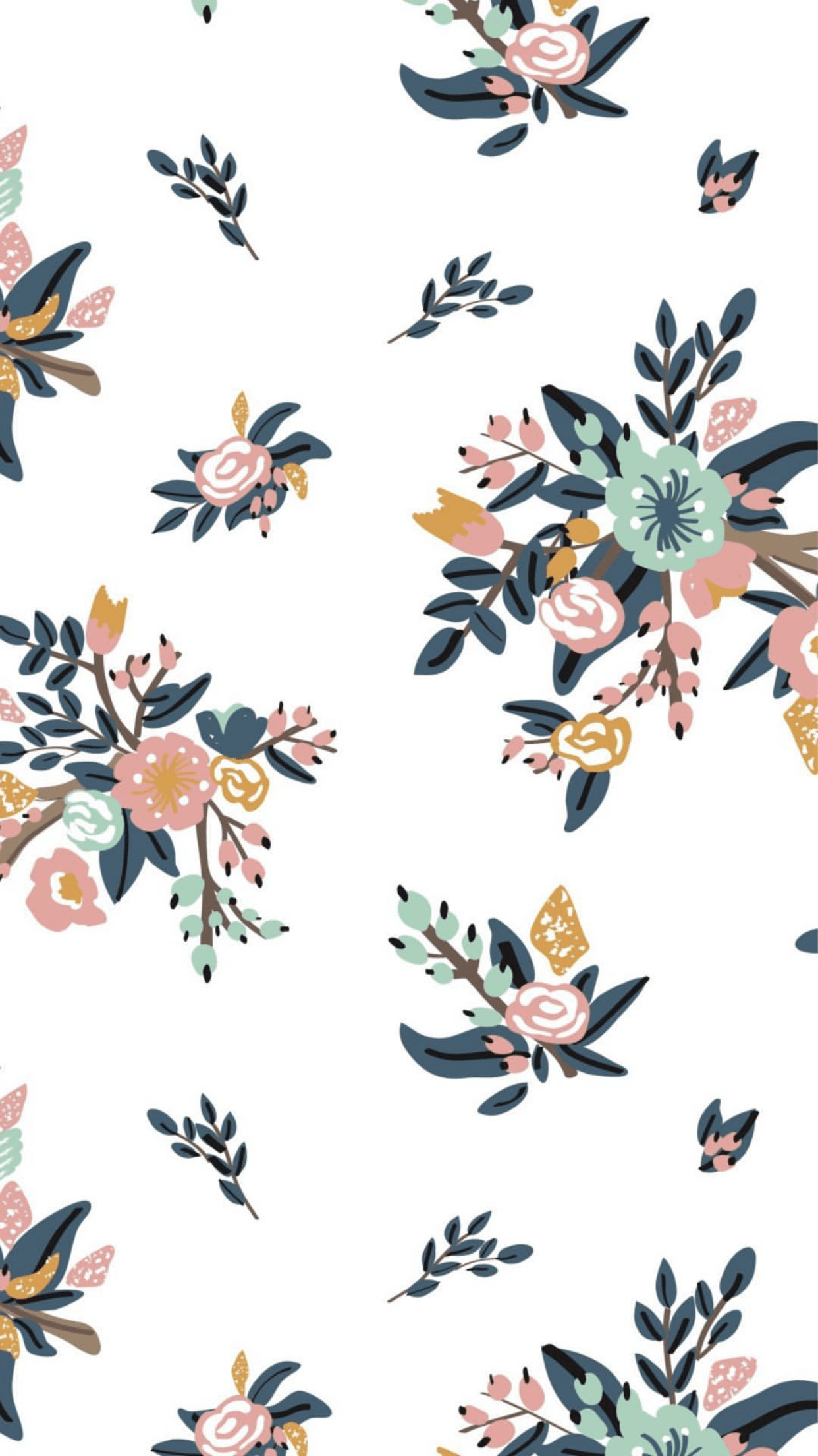 1242x2208 Patterns. Floral wallpaper iphone, Floral wallpaper, Flower wallpaper