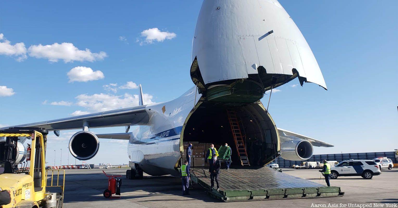 1529x800 Photos: Cargo Plane from Russia Arrives at JFK Airport with Medical Supplies Sent by Putin New York