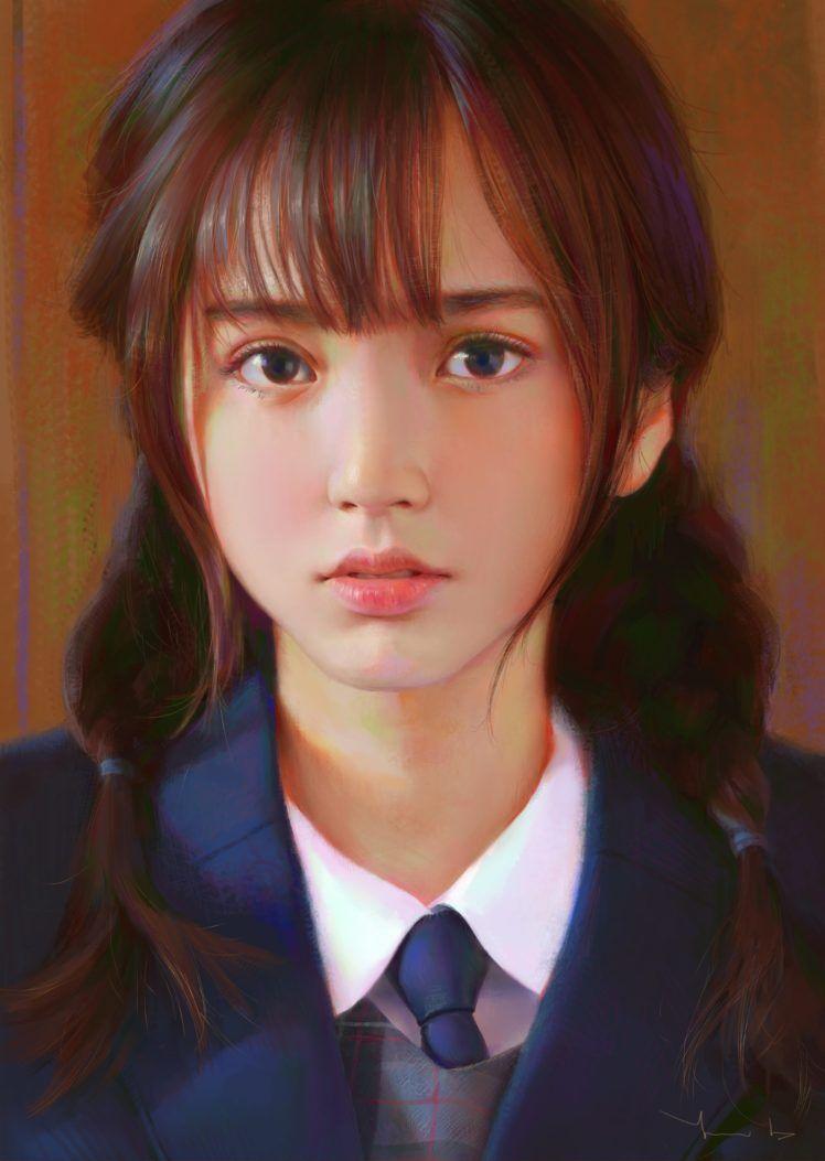 748x1053 women, Japanese women, Illustration Wallpaper HD / Desktop and Mobile Background