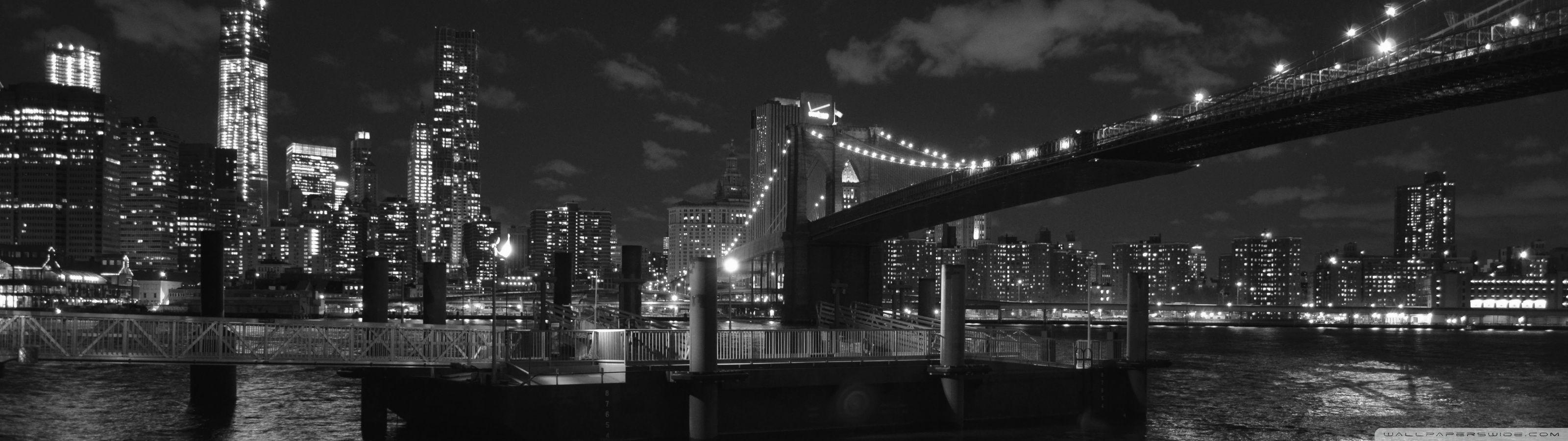 3200x900 Brooklyn Bridge, New York ❤ 4K HD Desktop Wallpaper for 4K Ultra HD