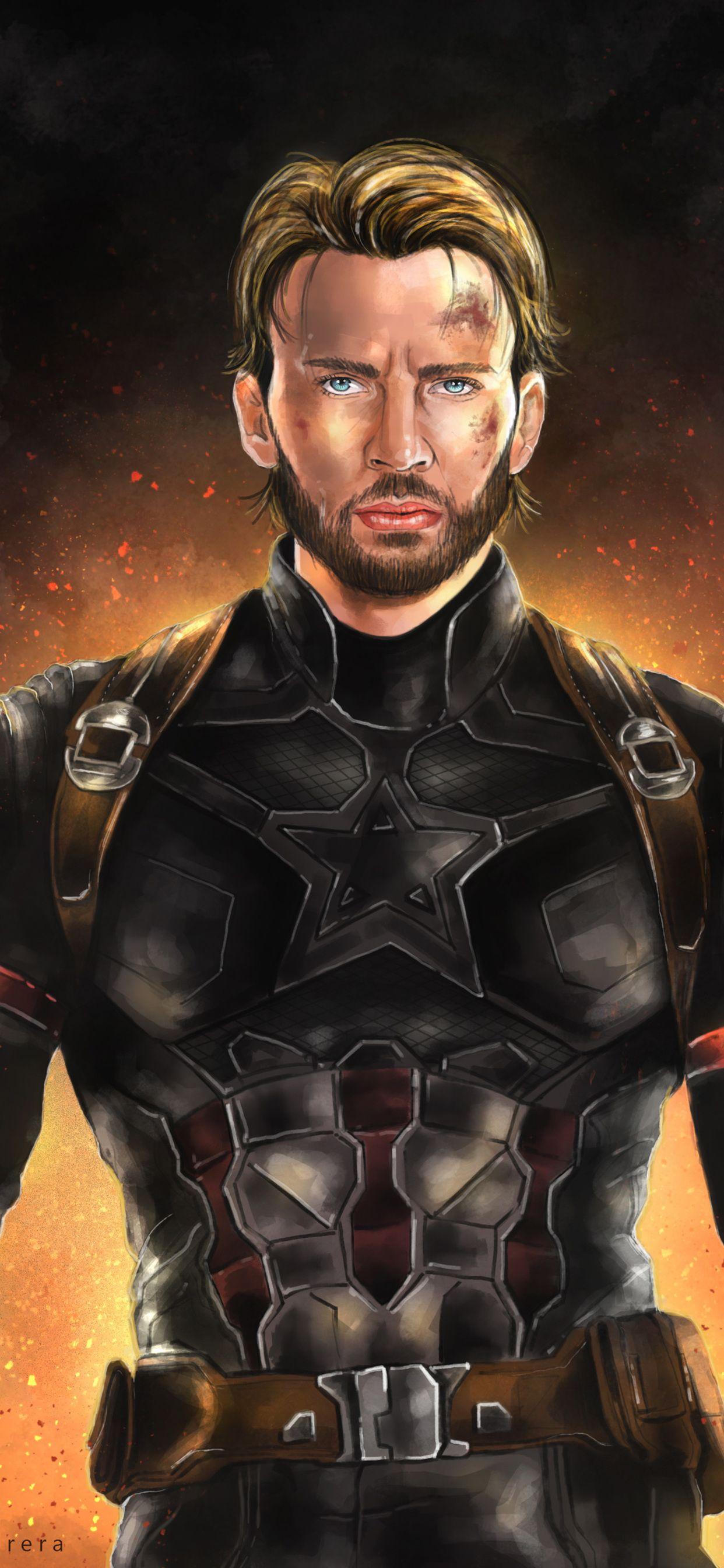 1242x2688 Captain America With Beard Artwork iPhone XS MAX HD 4k Wallpaper, Image, Background, Photo and Picture