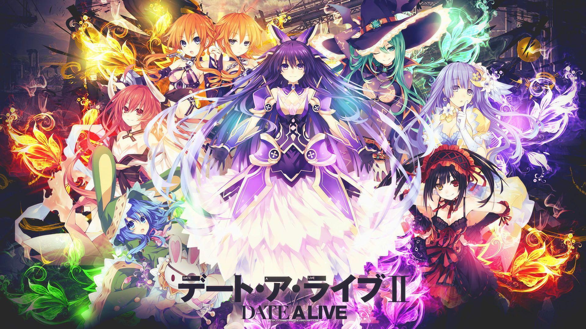 1920x1080 Anime Date A Live Kaguya Yamai Kotori Itsuka Kurumi Tokisaki Miku Izayoi Natsumi (Date A Live) Tohka Yatogami Yoshino (. Anime date, Anime wallpaper, Date a live