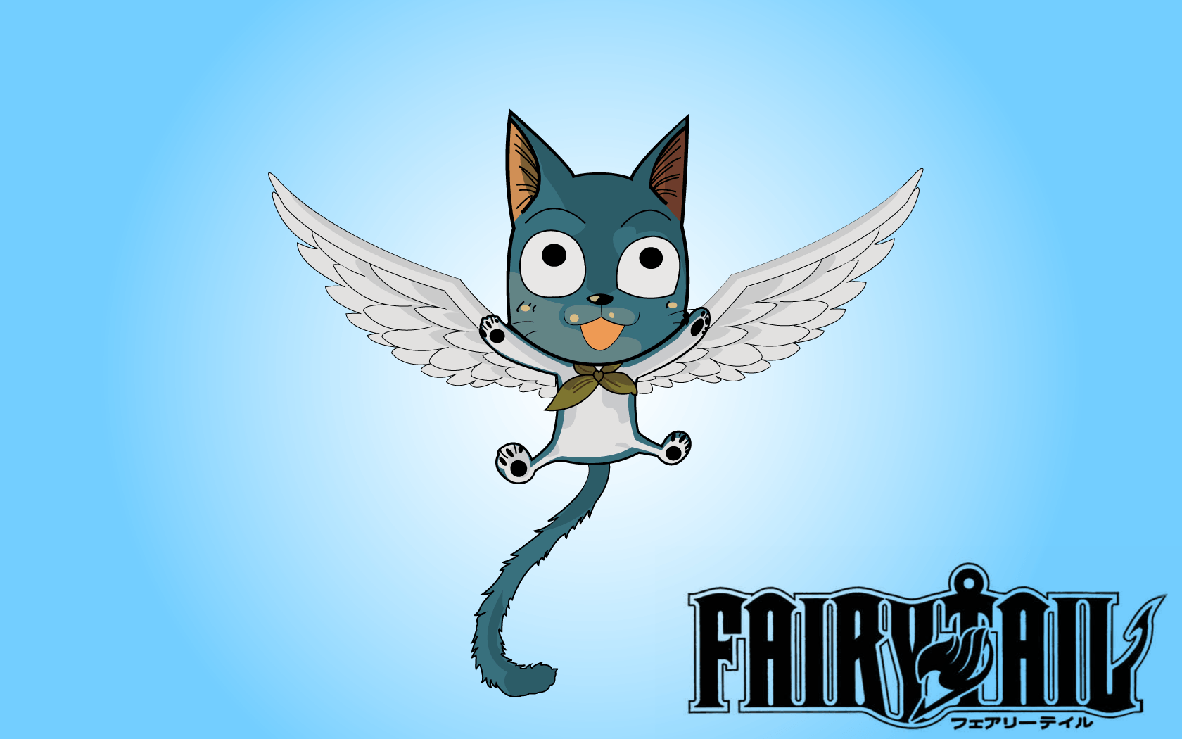 1680x1050 Fairy Tail Happy Wallpaper