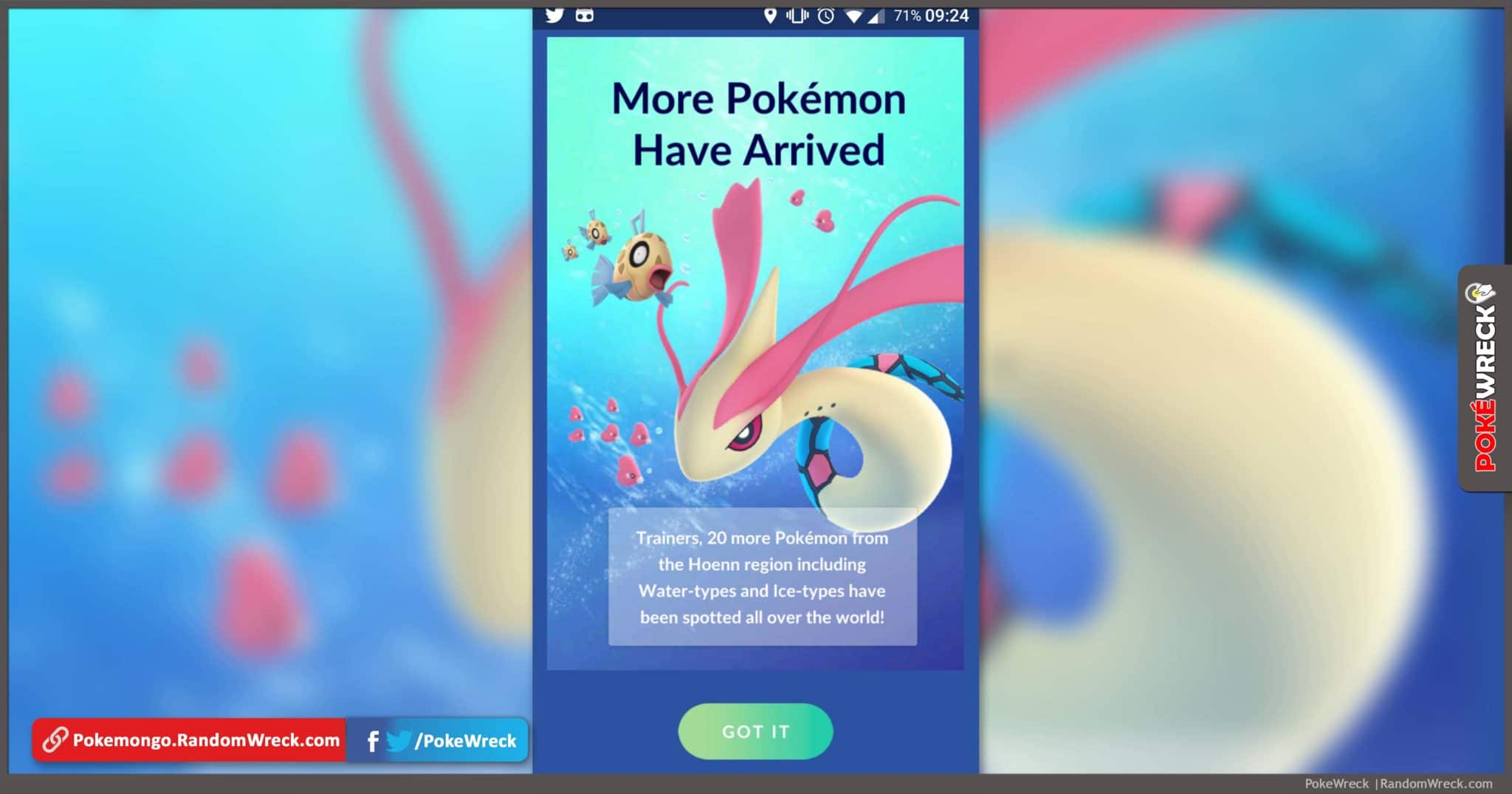 2048x1075 List Of New Hoenn Region Water Type And Ice Type Pokémon Which Will Start Appearing. PokéWreck