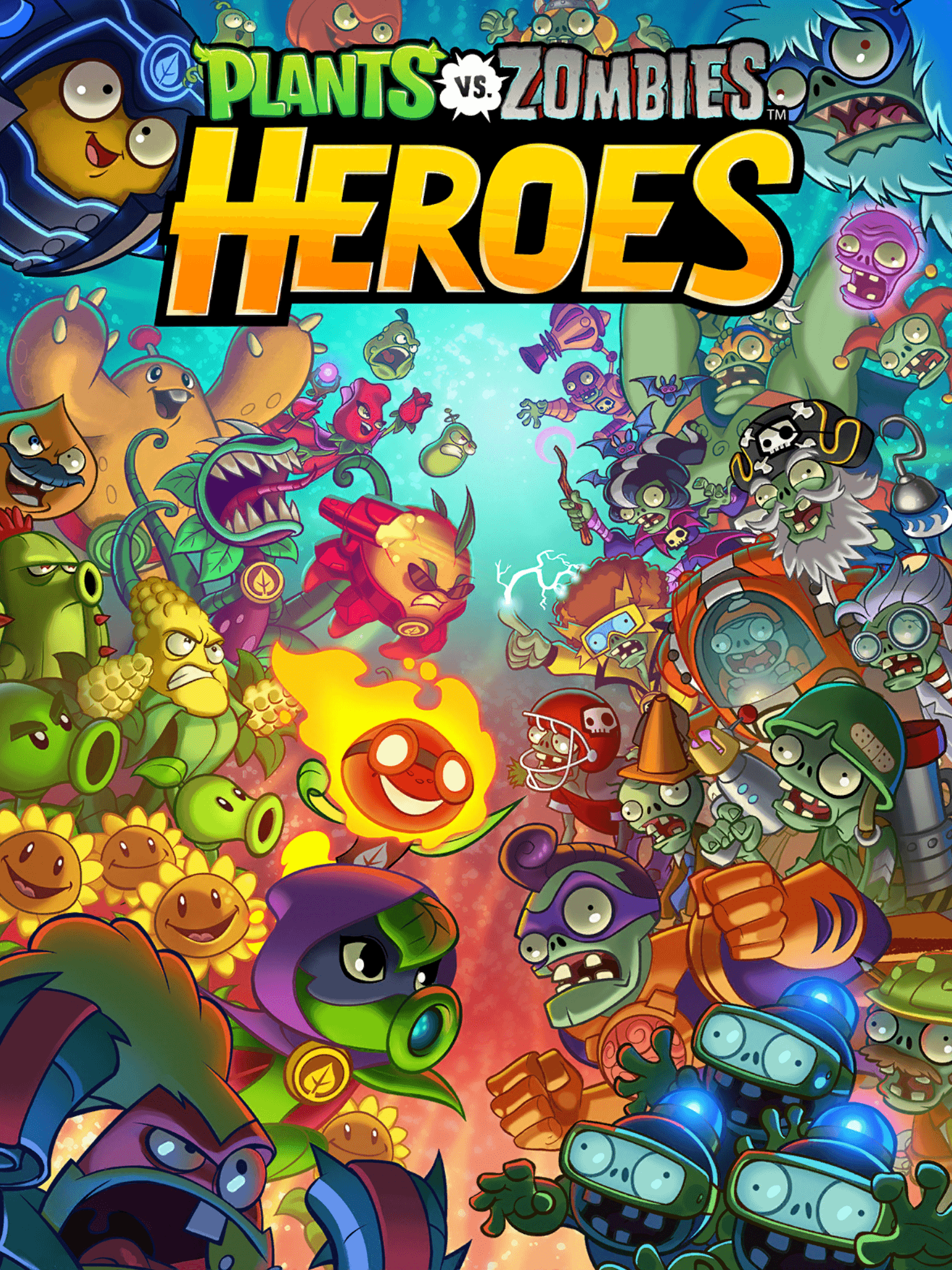 1536x2048 Plants Vs. Zombies Heroes Wallpaper .