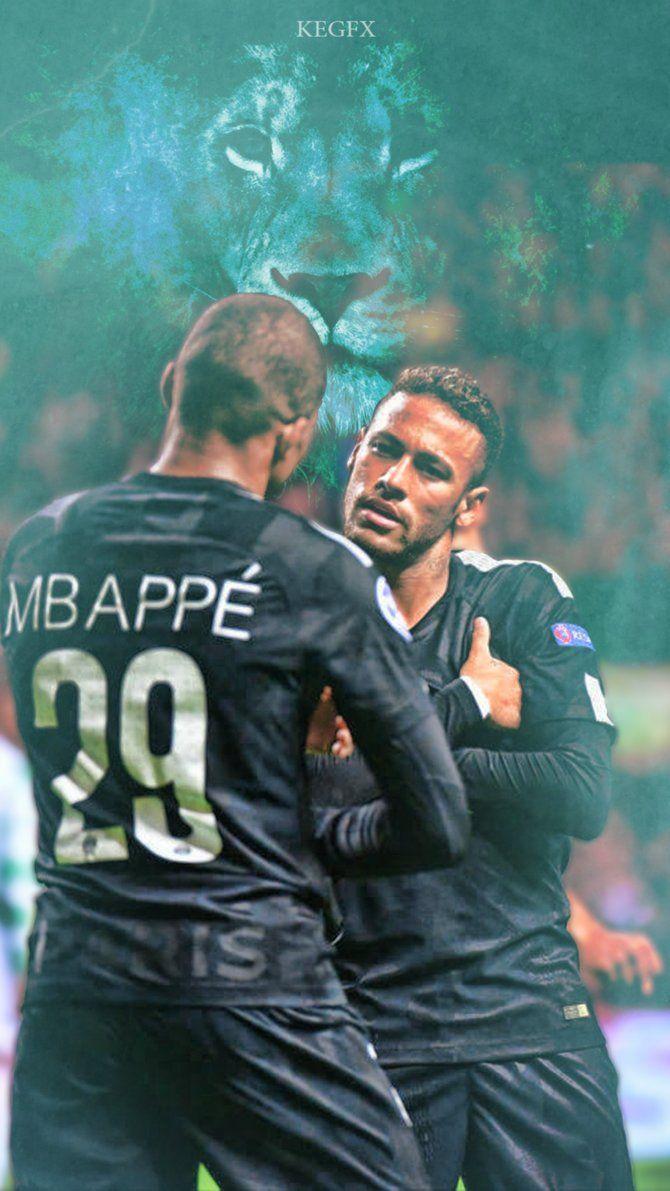 670x1191 Neymar And Mbappé Wallpaper