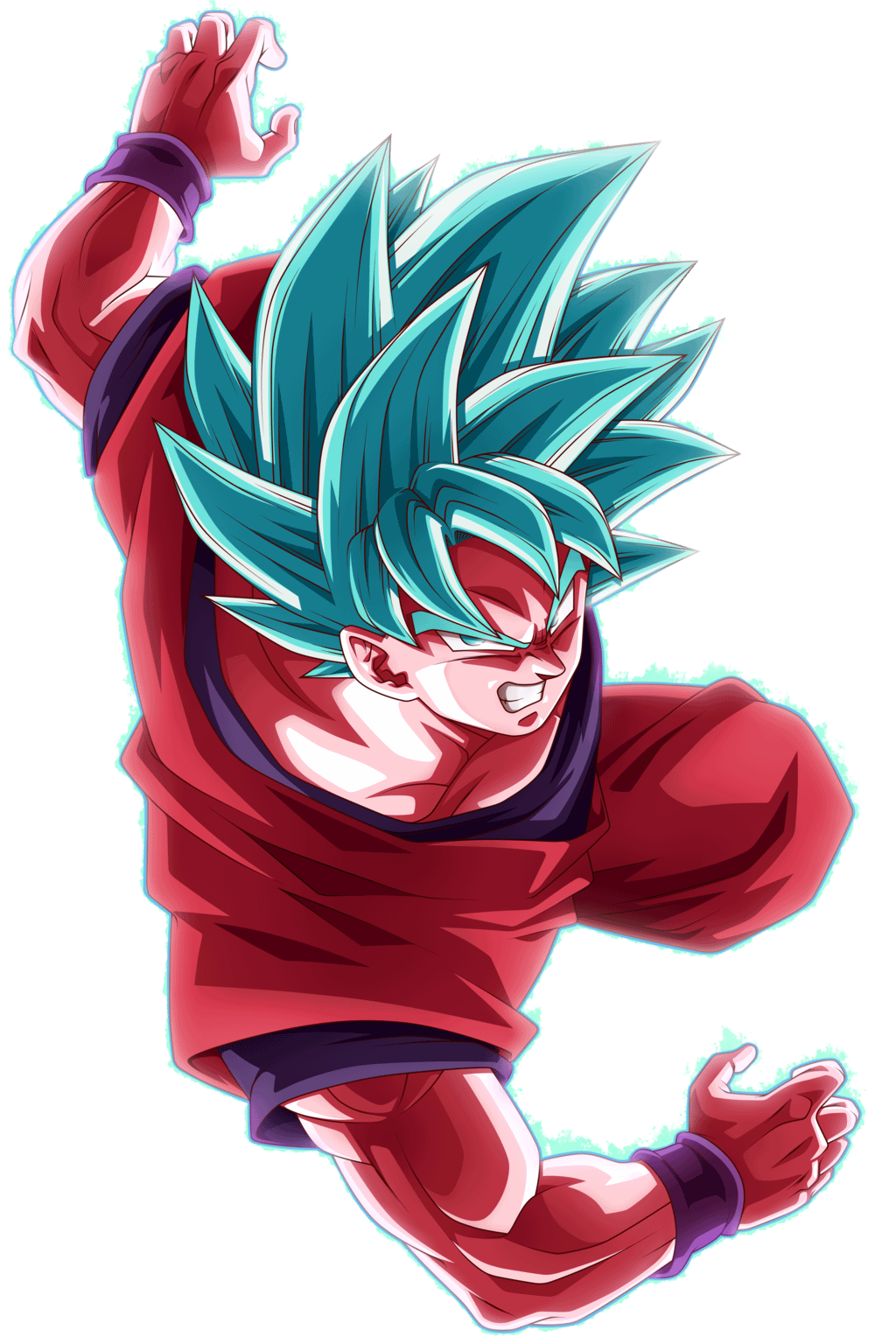 1024x1536 Kaioken Blue Goku wallpaper!......[An EDIT by Nekoar]
