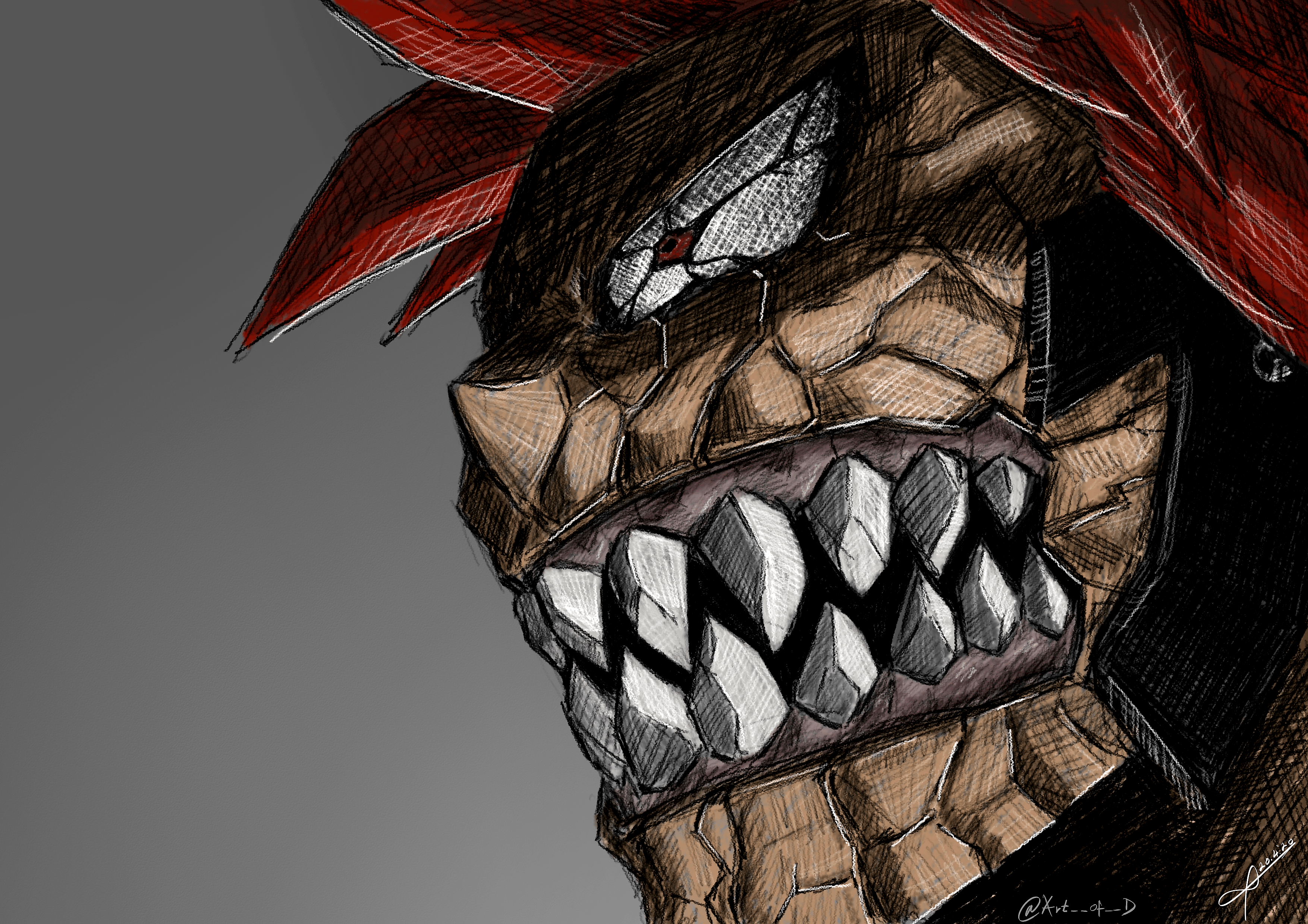3508x2480 Here's a colored version of my Red Riot fanart, since you guys liked it so much