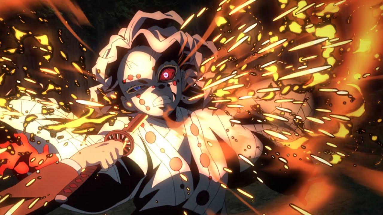 1280x720 Tanjiro vs Rui. Kimetsu no Yaiba Episode 19 [1080p]