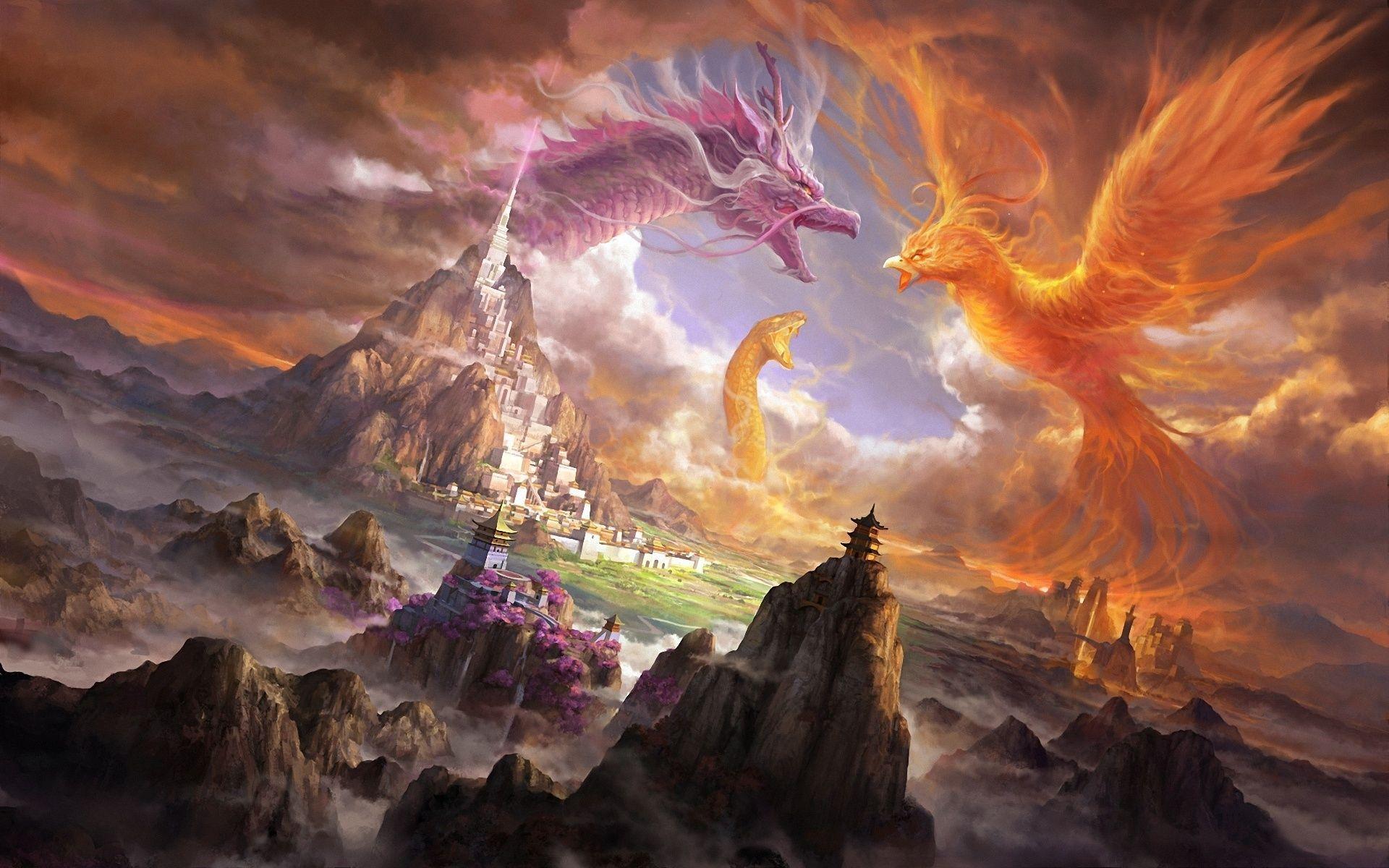 Colorful Monster Dragon Hydra: 4K Artwork Wallpaper - Free Download for PC