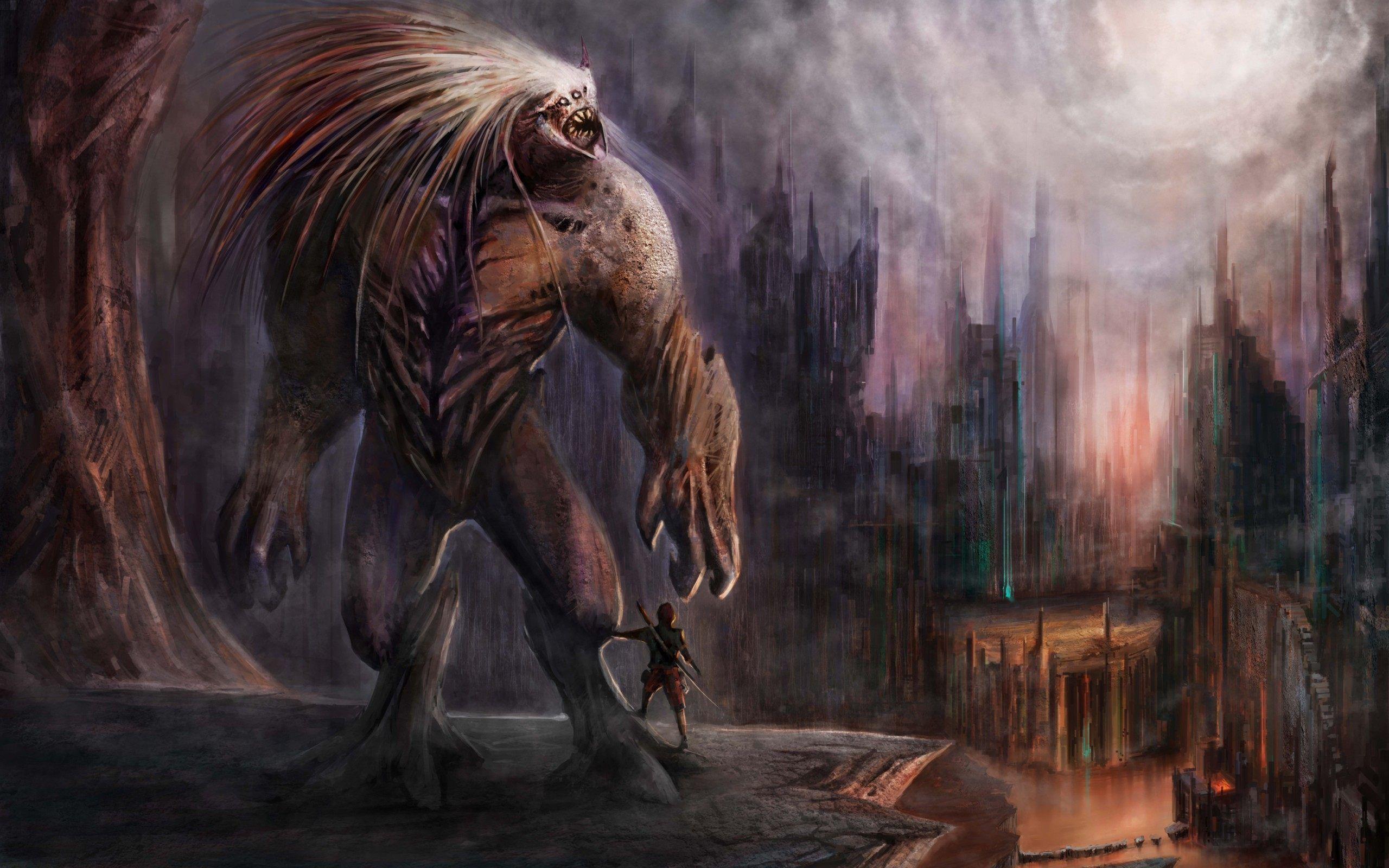 2560x1600 Giant Monster Wallpaper High Resolution Free Download > SubWallpaper